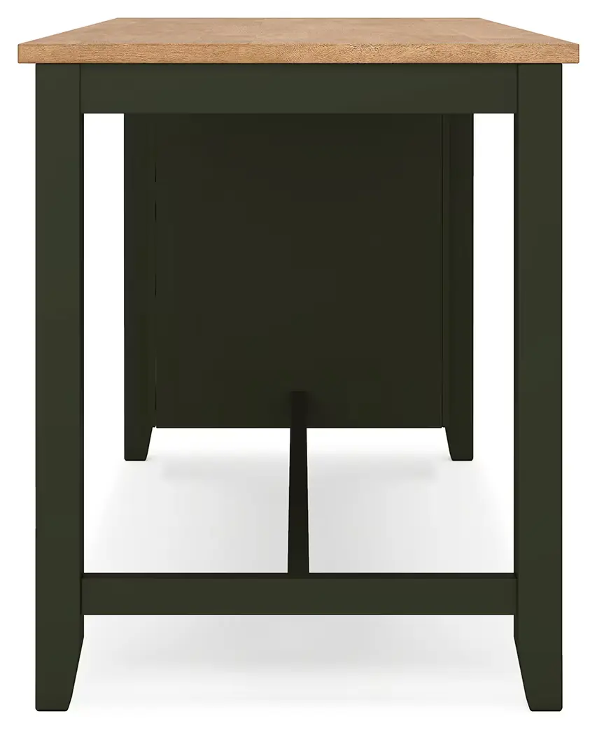 Gesthaven - Natural / Green - Rectangular Dining Room Counter Table - Image 6