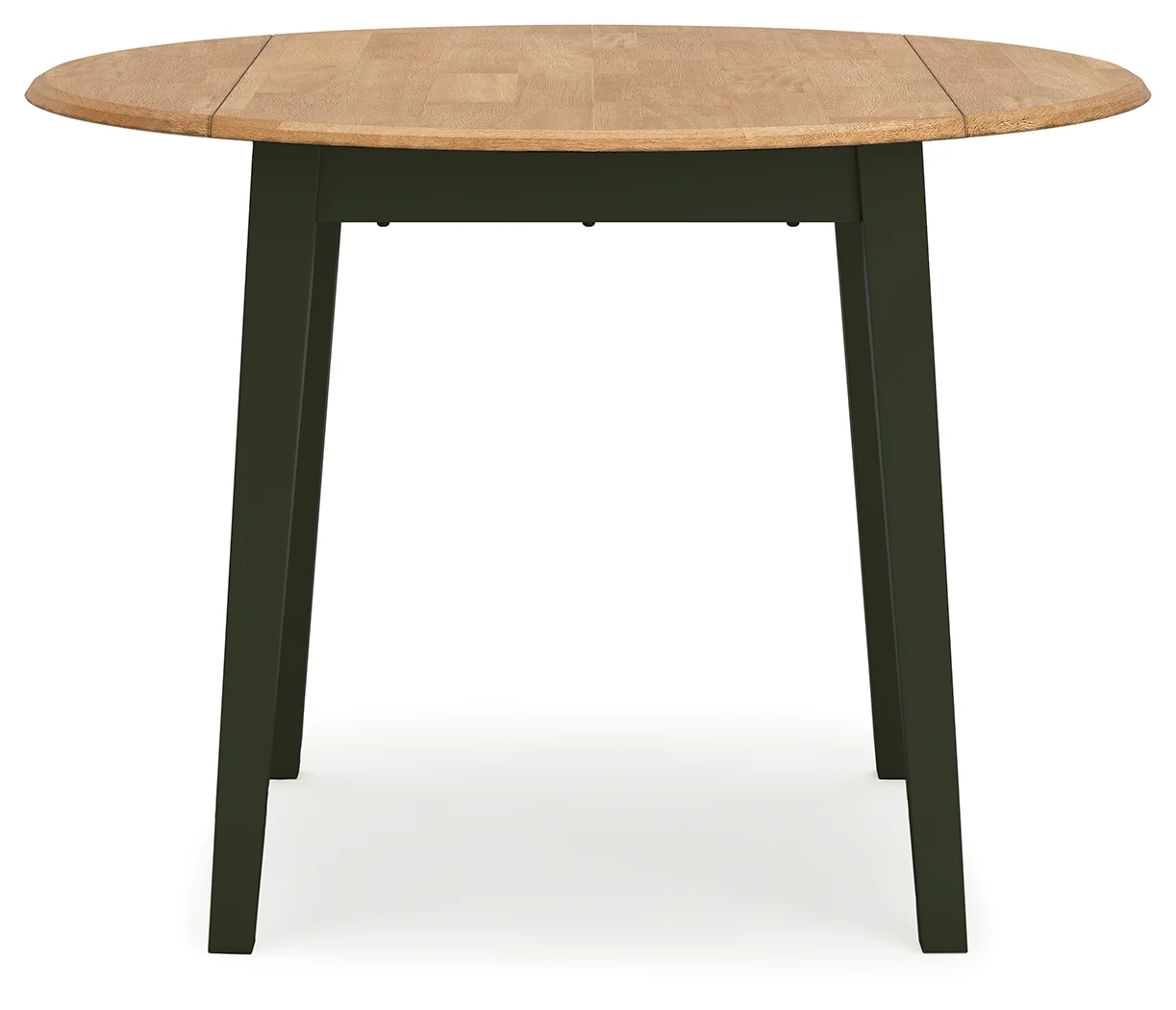 Gesthaven - Natural / Green - Round Dining Room Drop Leaf Table - Image 4