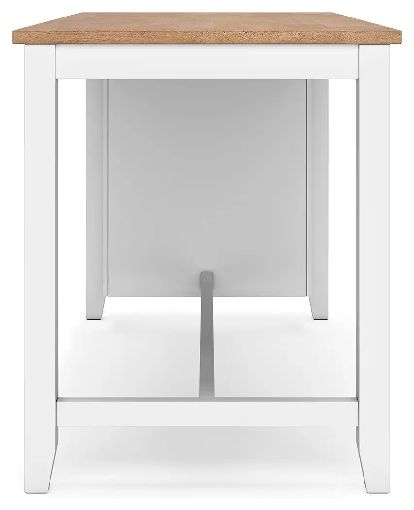 Gesthaven - Natural / White - Rectangular Dining Room Counter Table - Image 7