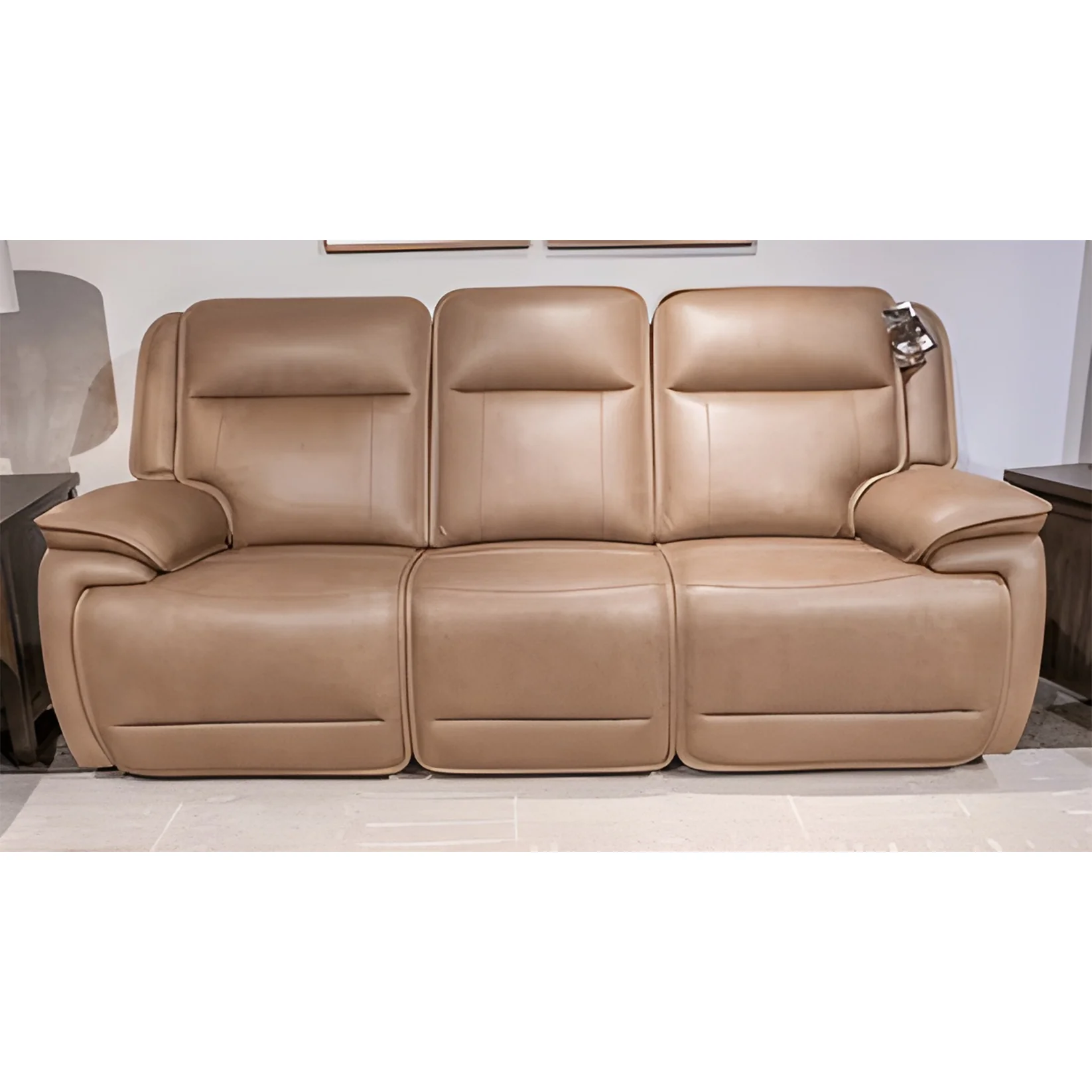 Glencroft - Sahara - Power Reclining Sofa With Adjustable Headrest