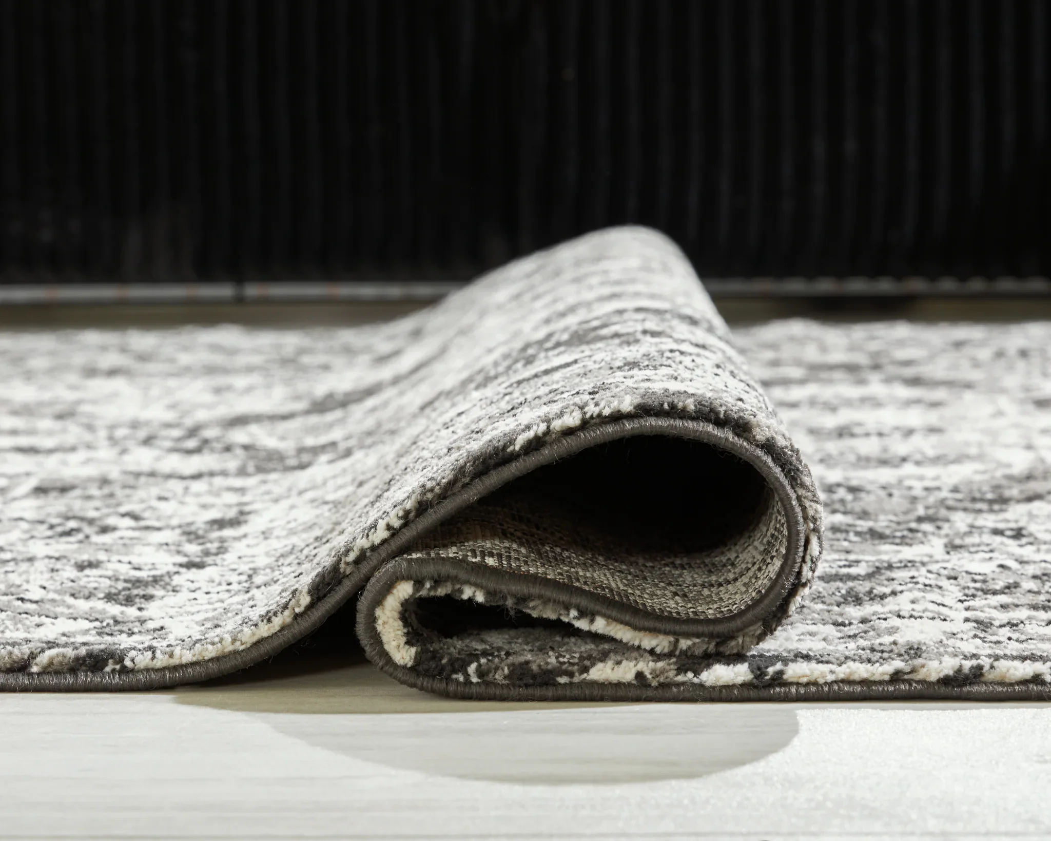 Glennisman - Black / Gray / Ivory - Medium Rug - 5 x 7 - Image 4