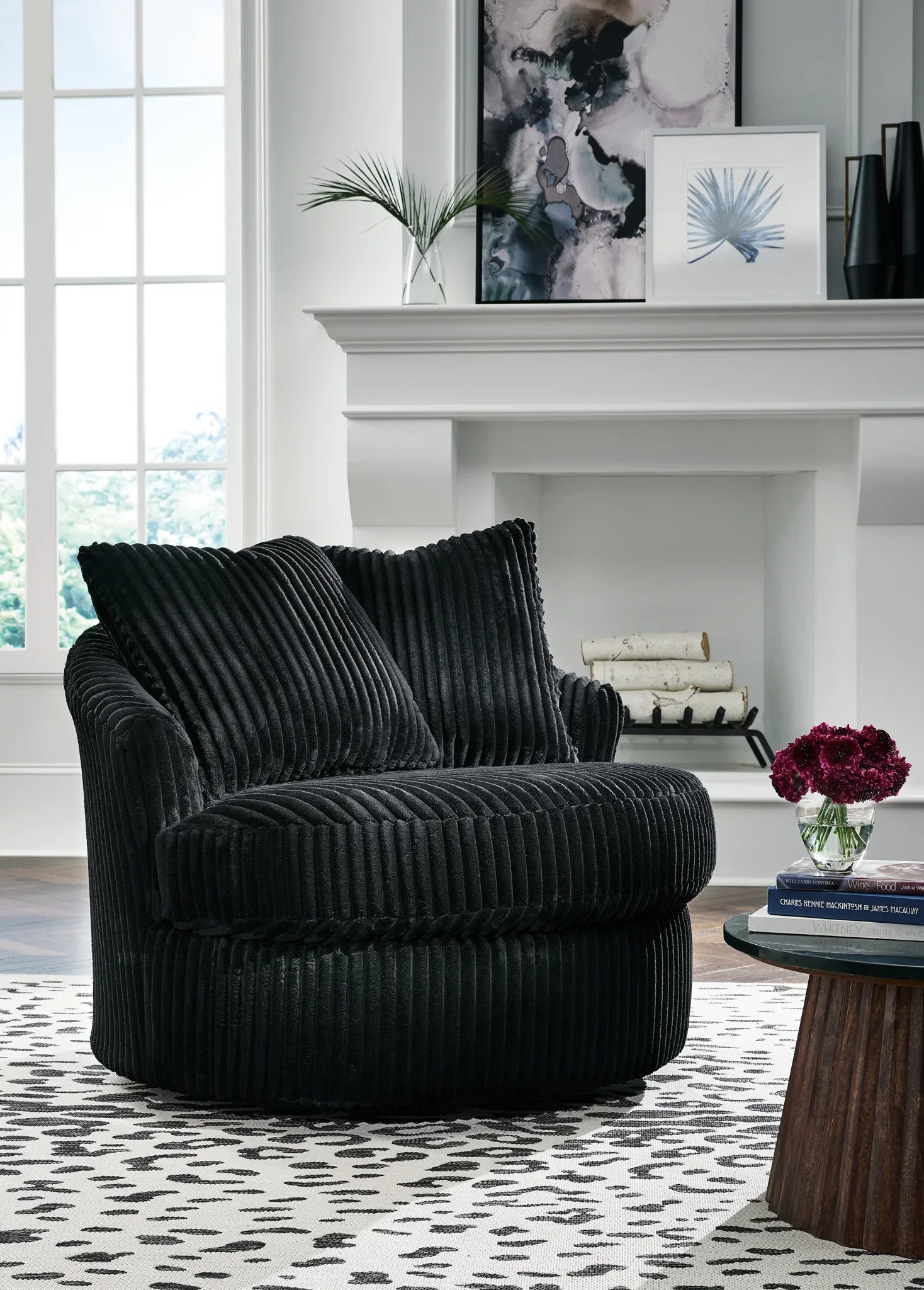 Gramwell - Onyx - Swivel Chair - Image 2
