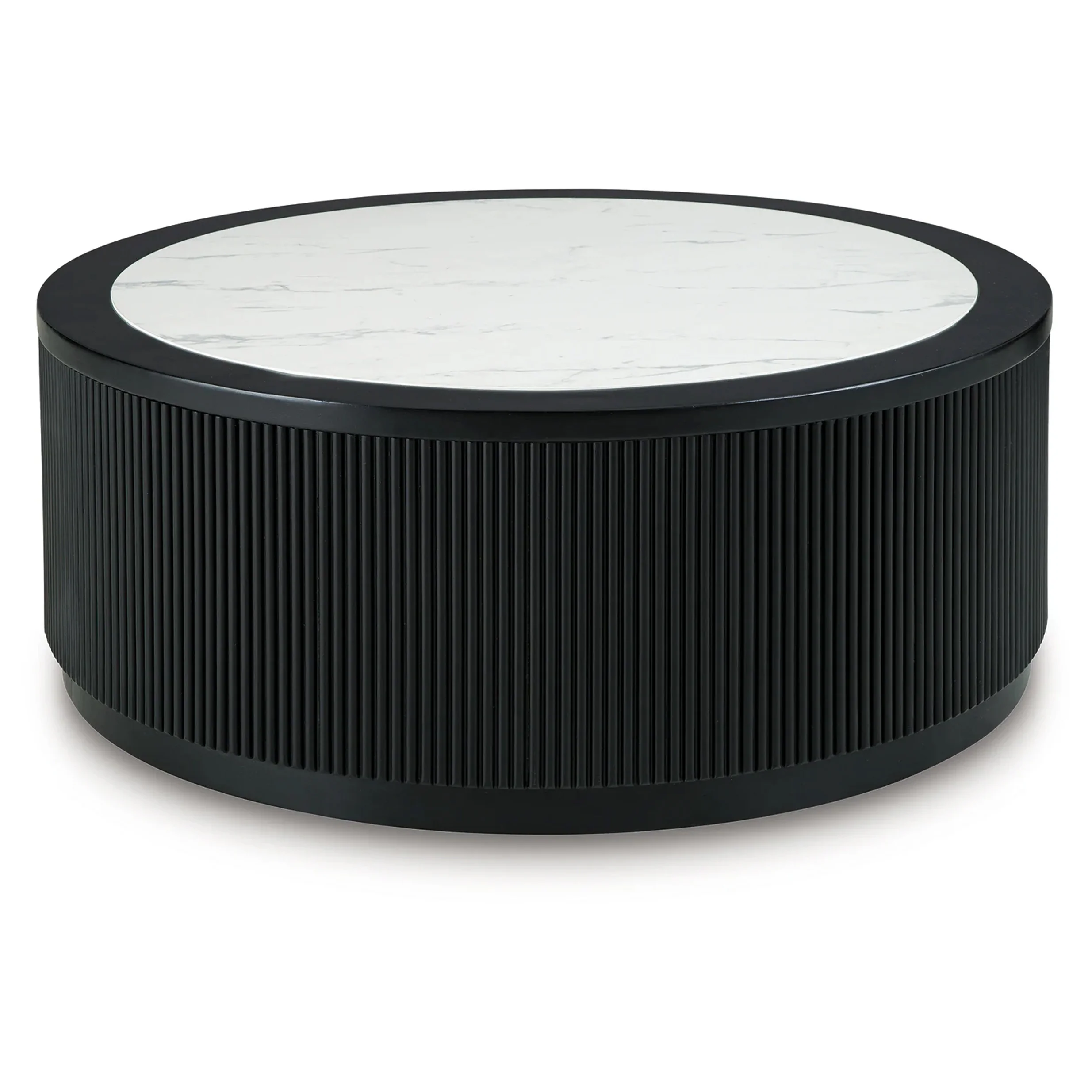 Grayman - Round Cocktail Table - Black