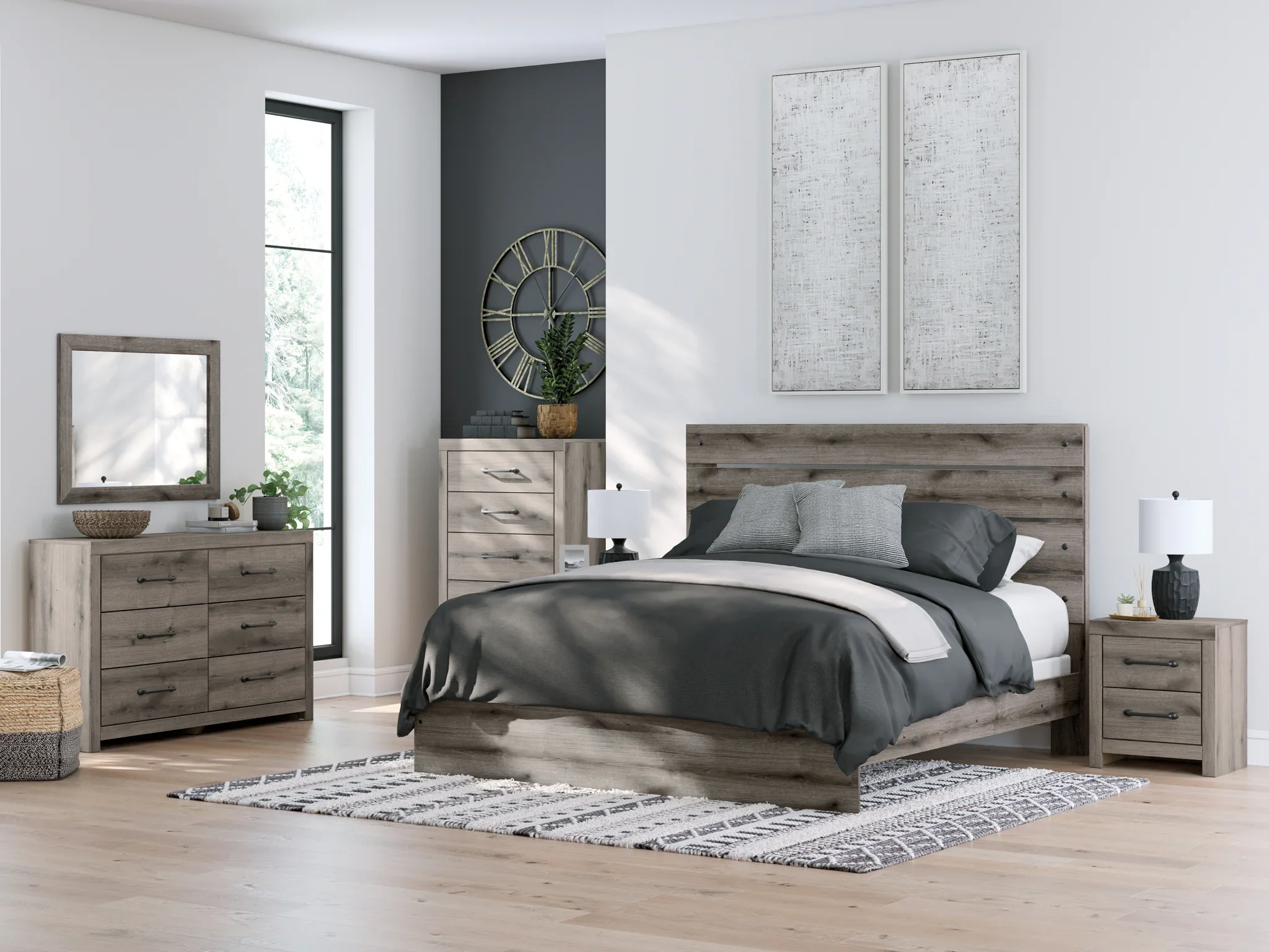 Graystorm - Brown Gray - Dresser And Mirror - Image 10
