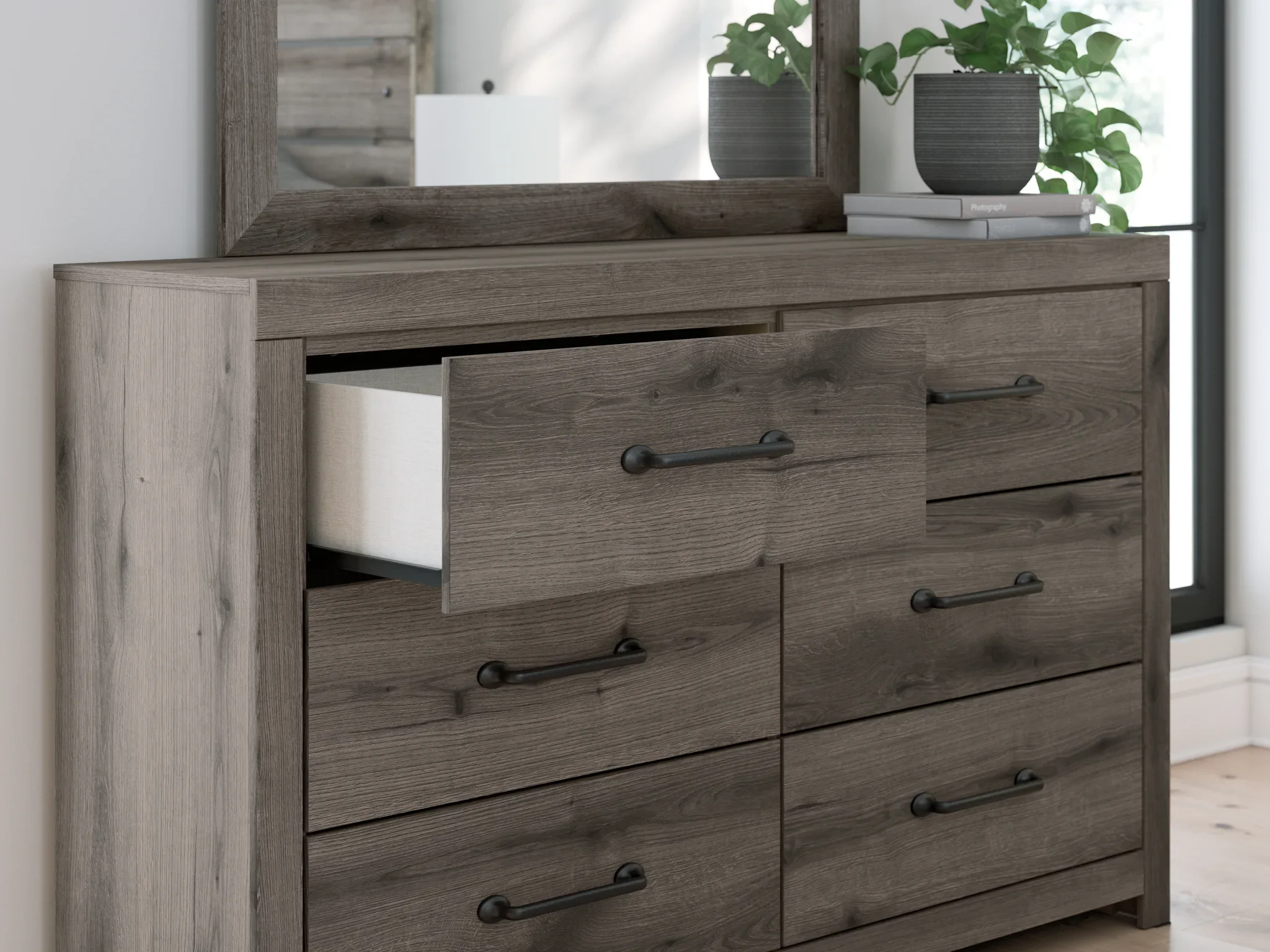 Graystorm - Brown Gray - Dresser And Mirror - Image 9