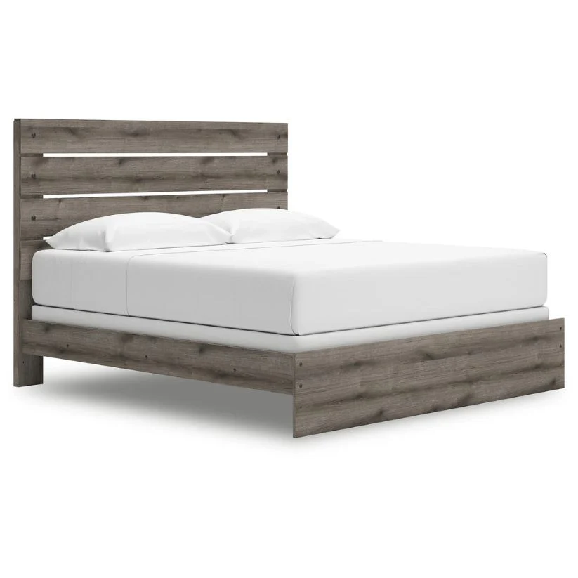 Graystorm - Brown Gray - King Panel Bed
