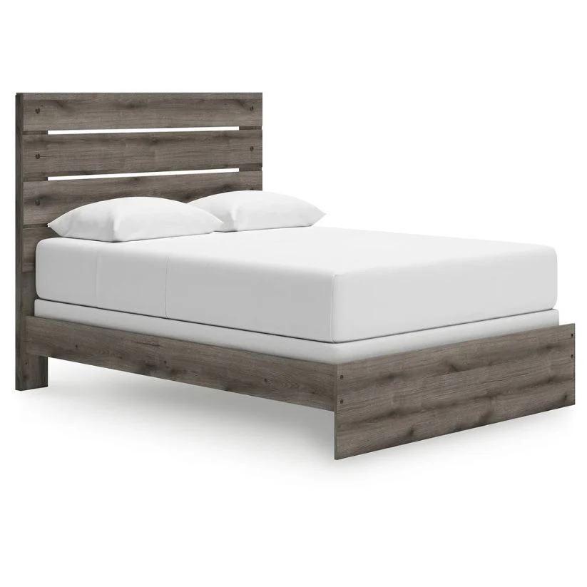 Graystorm - Brown Gray - Queen Panel Bed