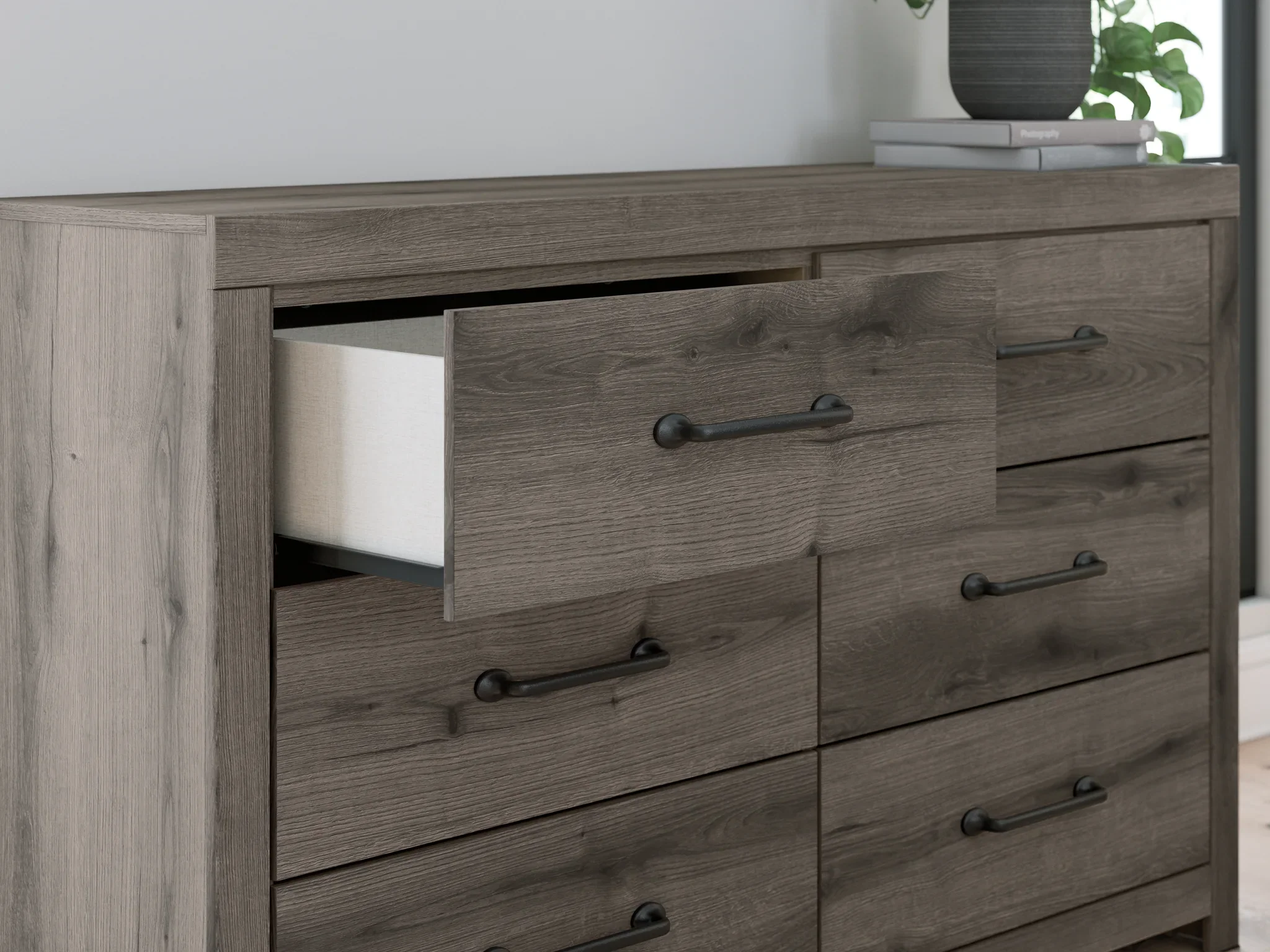 Graystorm - Brown Gray - Six Drawer Dresser - Image 10