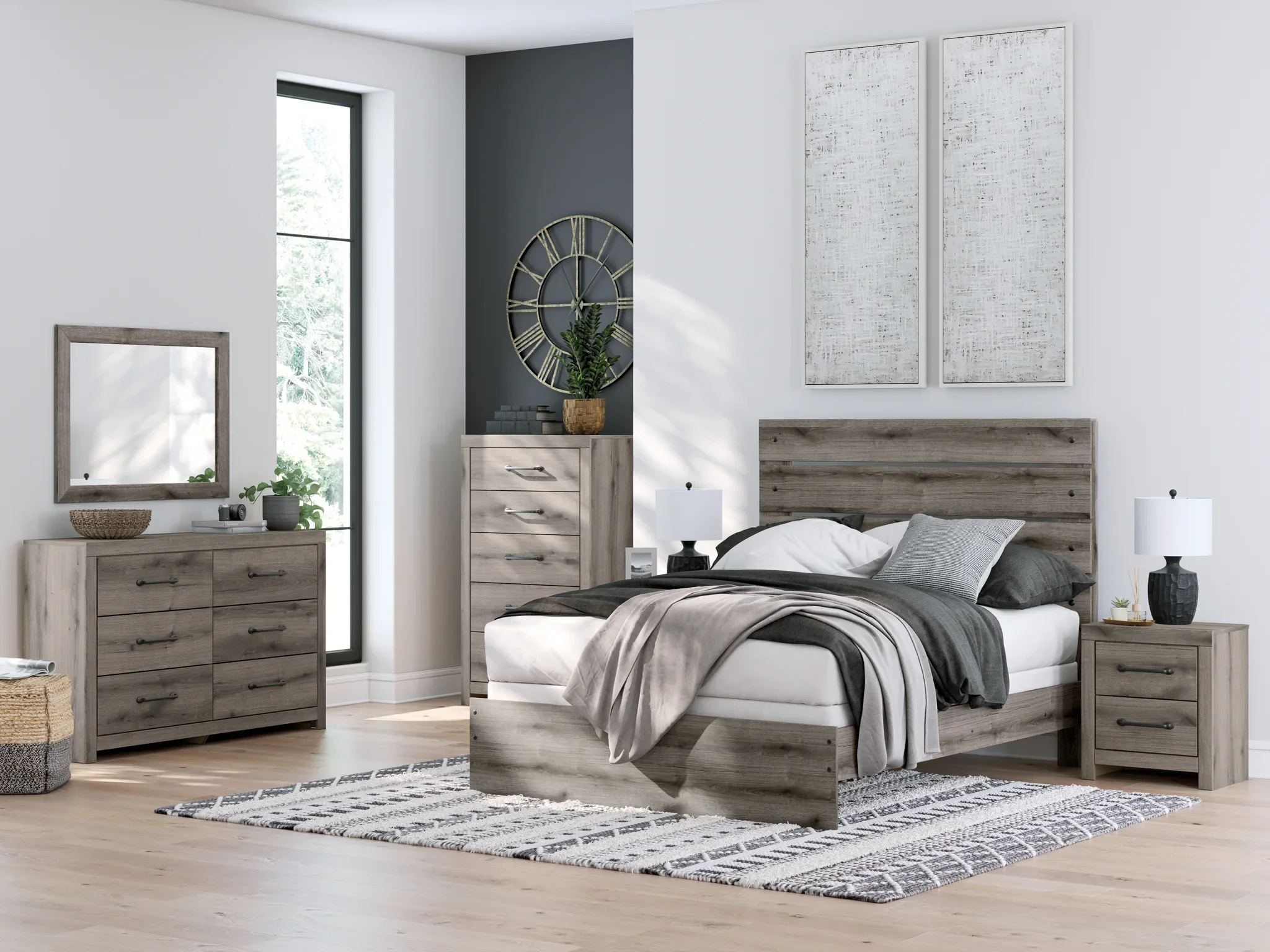 Graystorm - Brown Gray - Six Drawer Dresser - Image 11