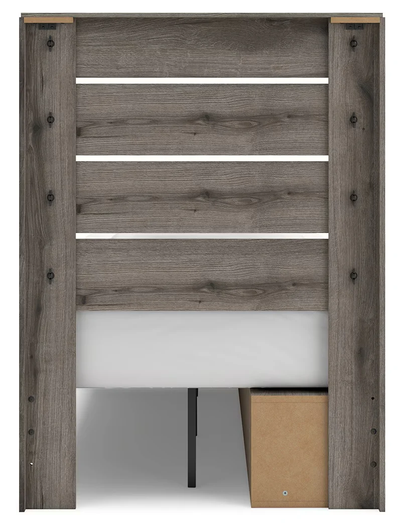 Graystorm - Brown Gray - Twin Panel Bed - Image 10