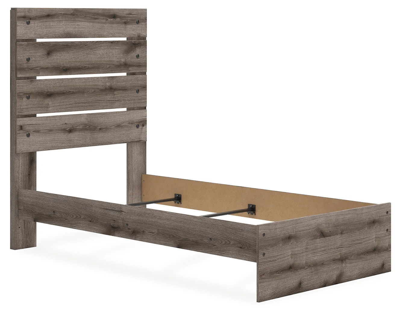 Graystorm - Brown Gray - Twin Panel Bed - Image 2