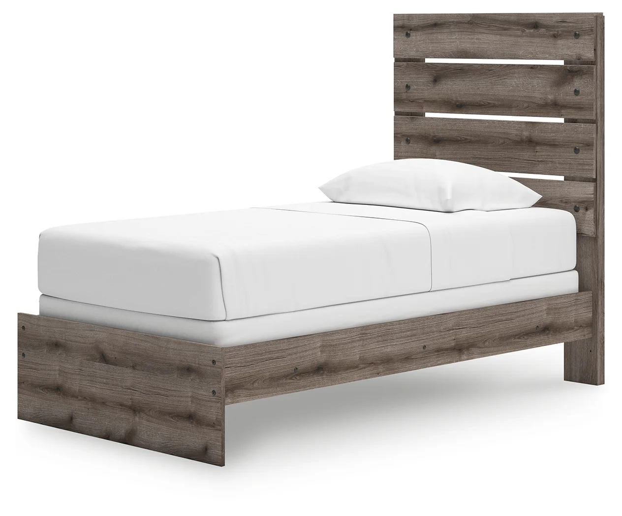 Graystorm - Brown Gray - Twin Panel Bed - Image 4
