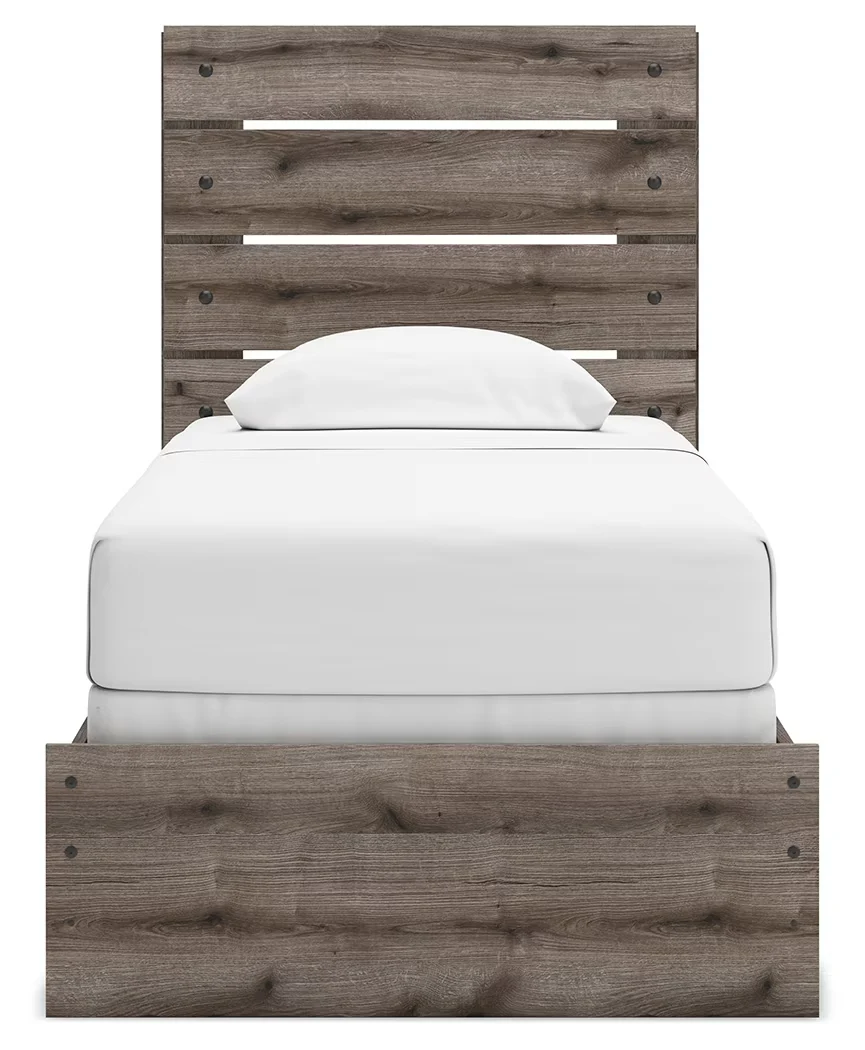 Graystorm - Brown Gray - Twin Panel Bed - Image 9