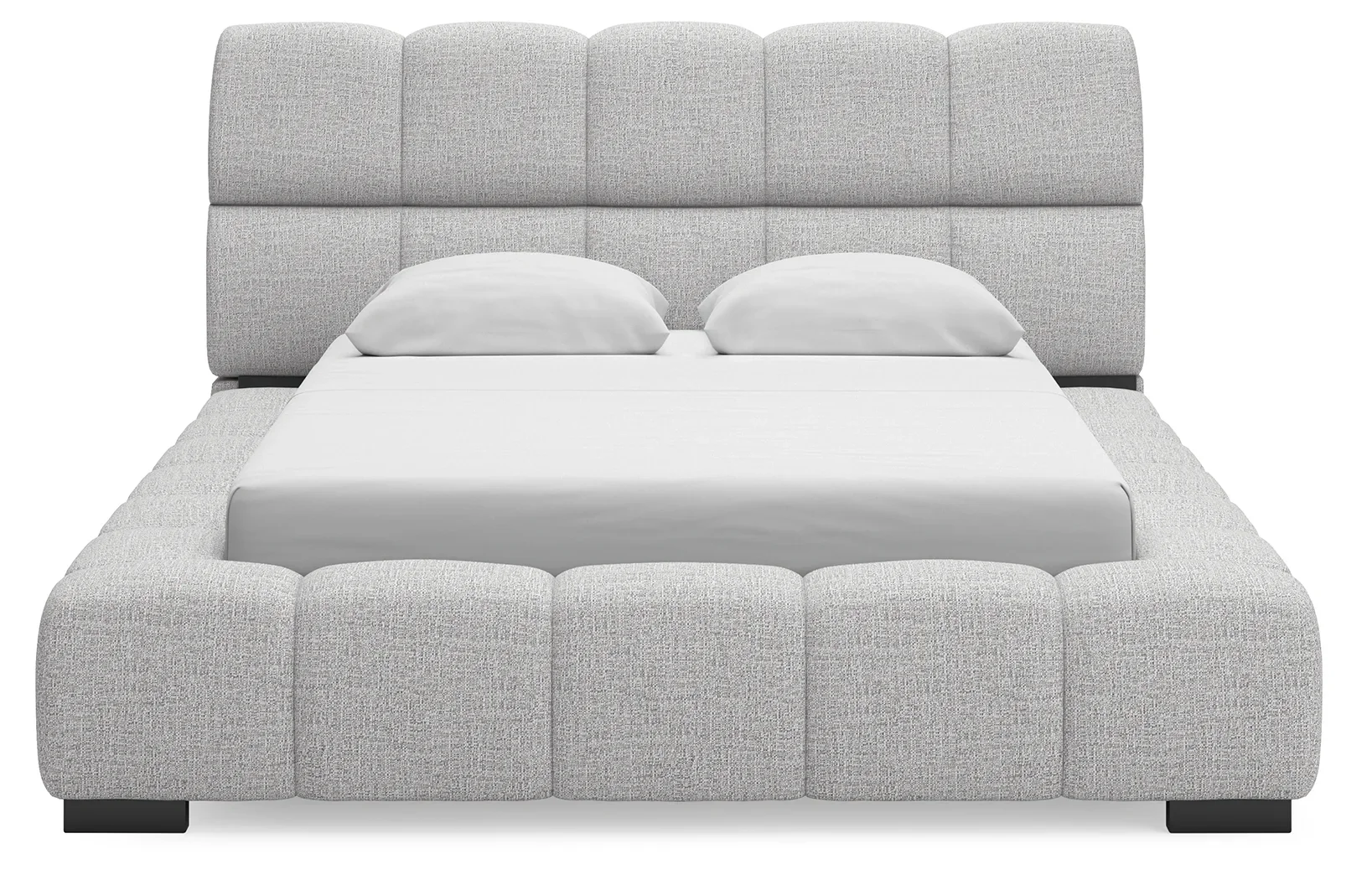 Grendusk - Light Gray - Queen Upholstered Bed - Image 3