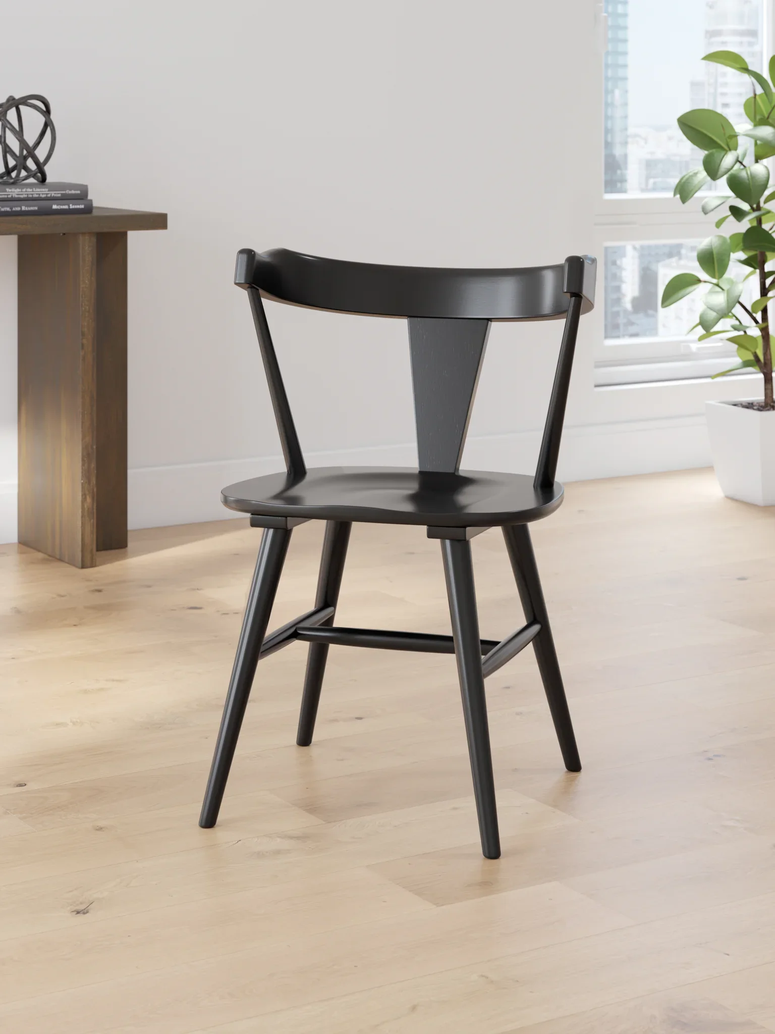 Gretlynn - Black / Natural - 5 Pc. - Dining Room Table, 4 Side Chairs - Image 5