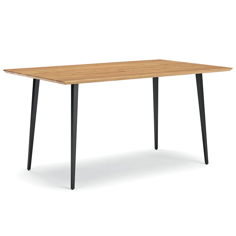 Gretlynn - Black / Natural - Rectangular Dining Room Table