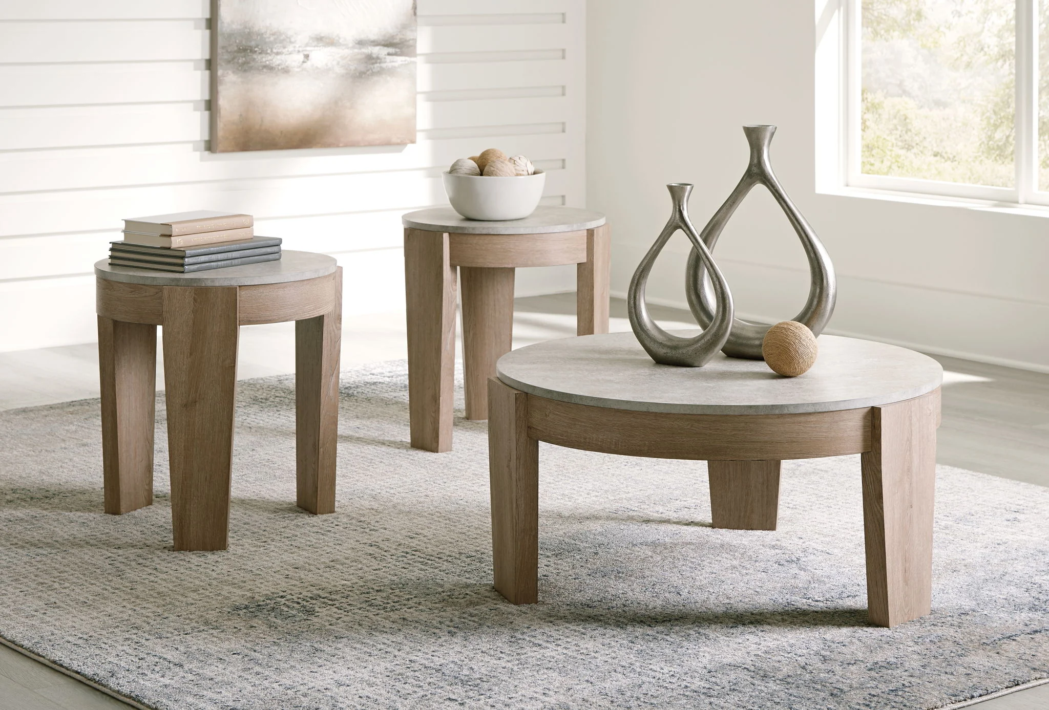 Guystone - Light Brown - Occasional Table Set (Set of 3) - Image 2