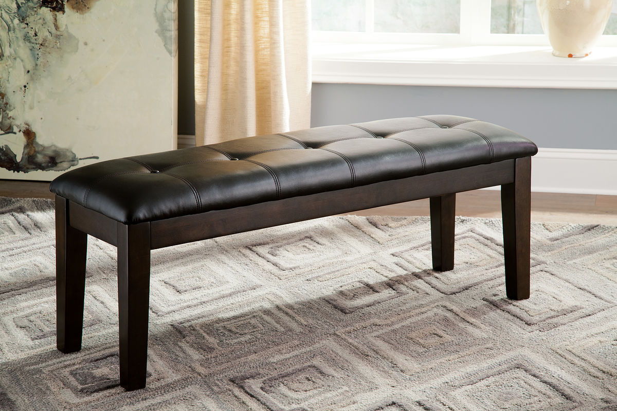 Haddigan - Dark Brown - 6 Pc. - Extension Table, 4 Side Chairs, Bench - Image 3
