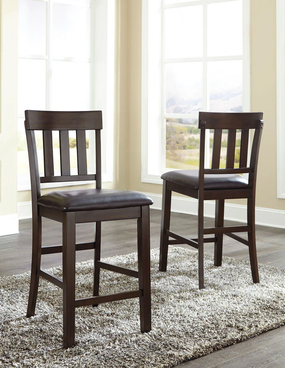Haddigan - Dark Brown - Upholstered Barstool (Set of 2) - Image 2