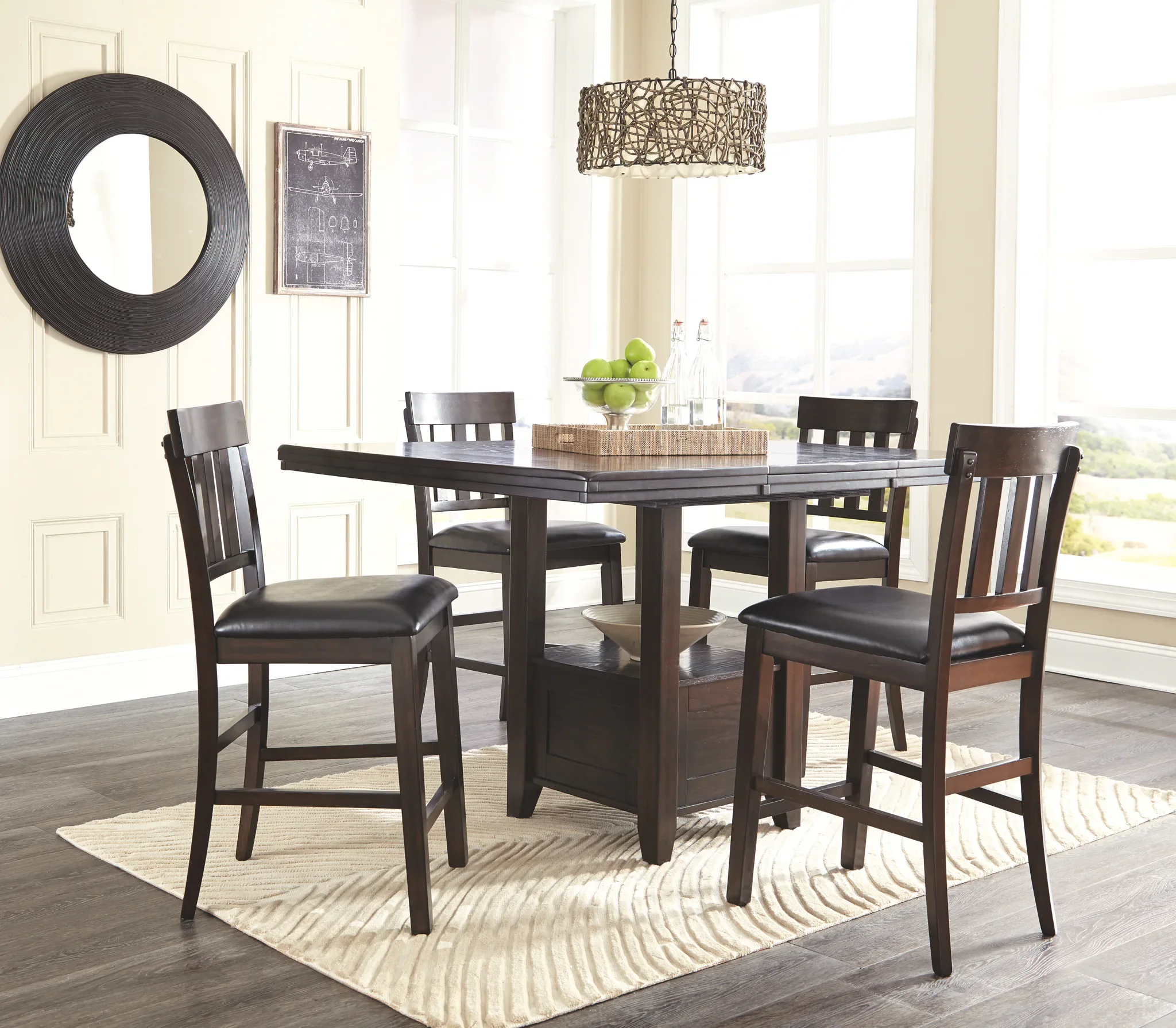 Haddigan - Dark Brown - Upholstered Barstool (Set of 2) - Image 3