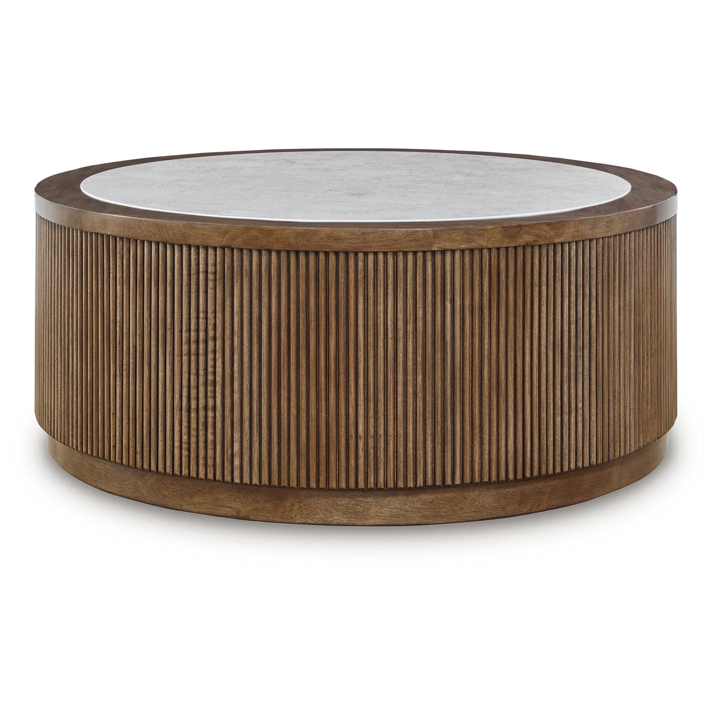 Hadonna - Round Cocktail Table - Brown