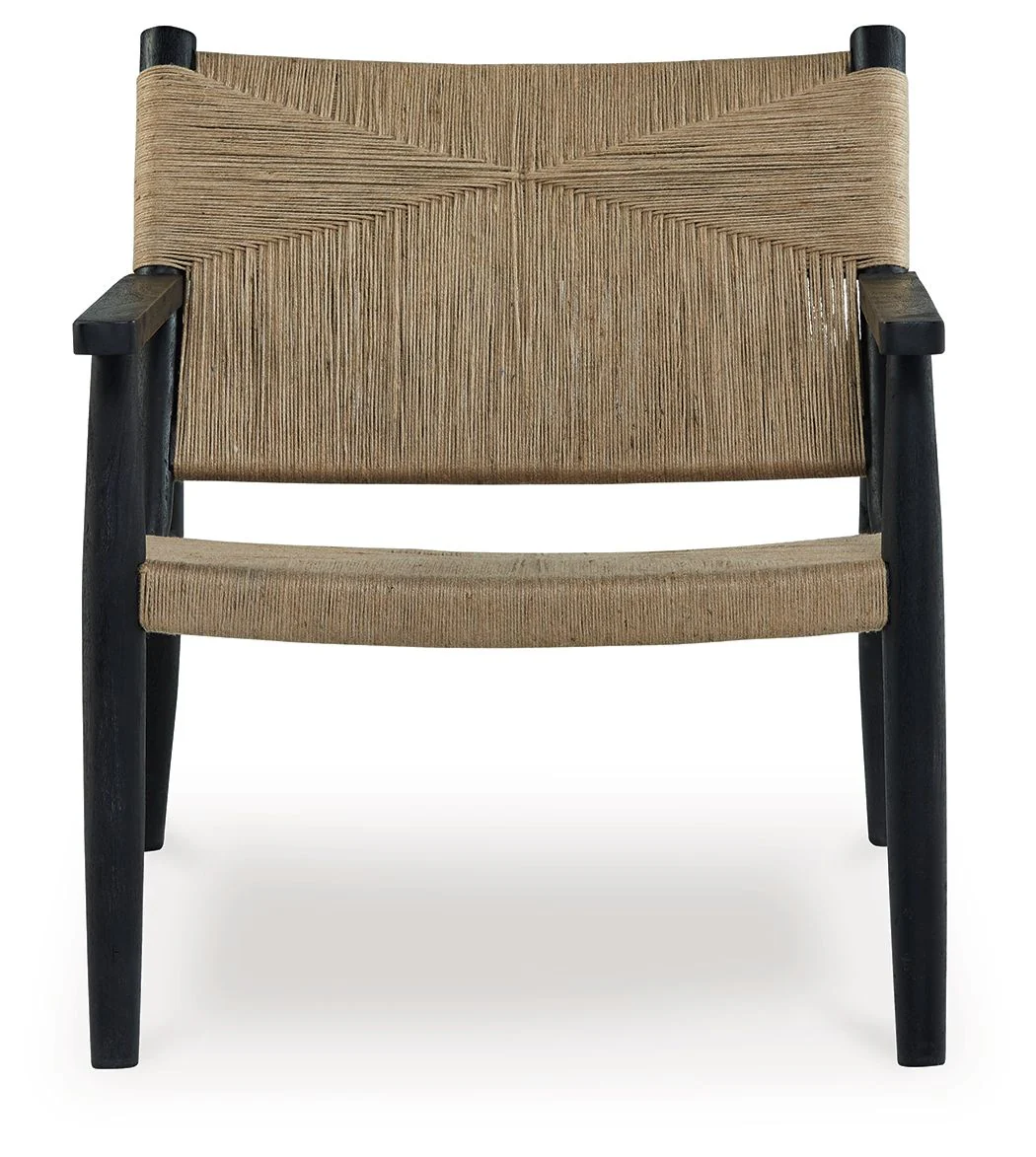 Halfmore - Black / Natural - Accent Chair - Image 3