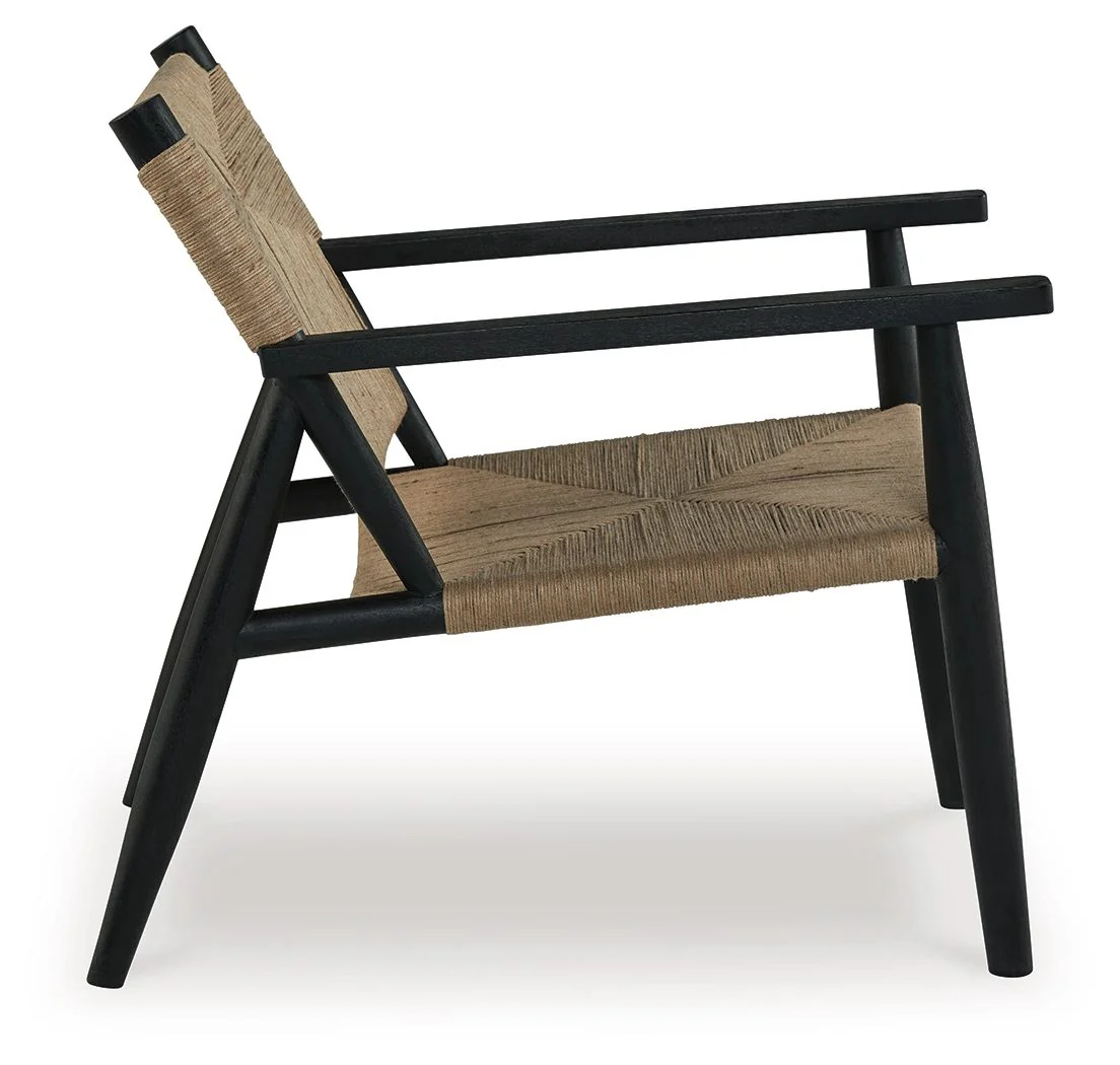 Halfmore - Black / Natural - Accent Chair - Image 4