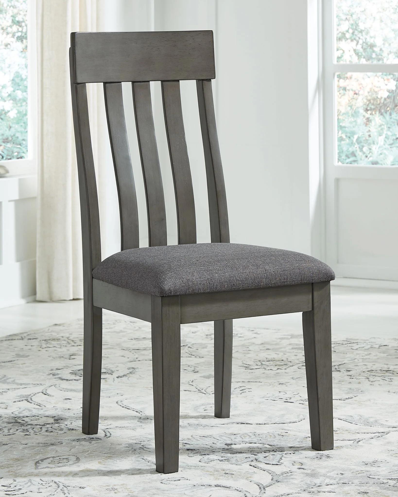 Hallanden - Black / Gray - 6 Pc. - Extension Table, 4 Side Chairs, Bench - Image 3