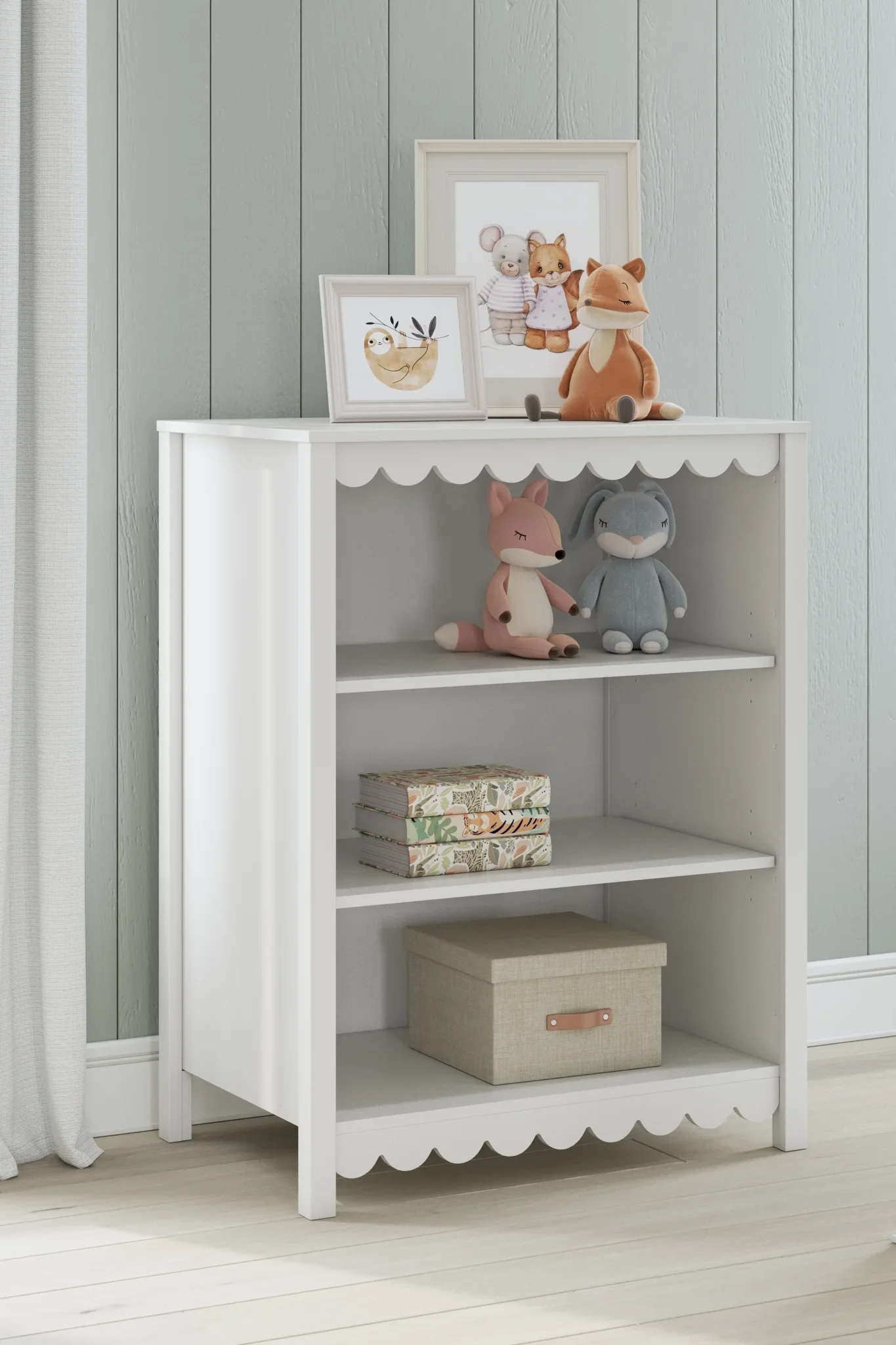 Hallityn - White - Bookcase - Image 2