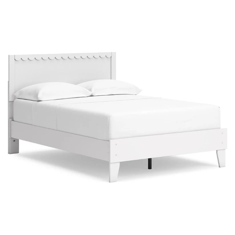 Hallityn - White - Full Panel Platform Bed