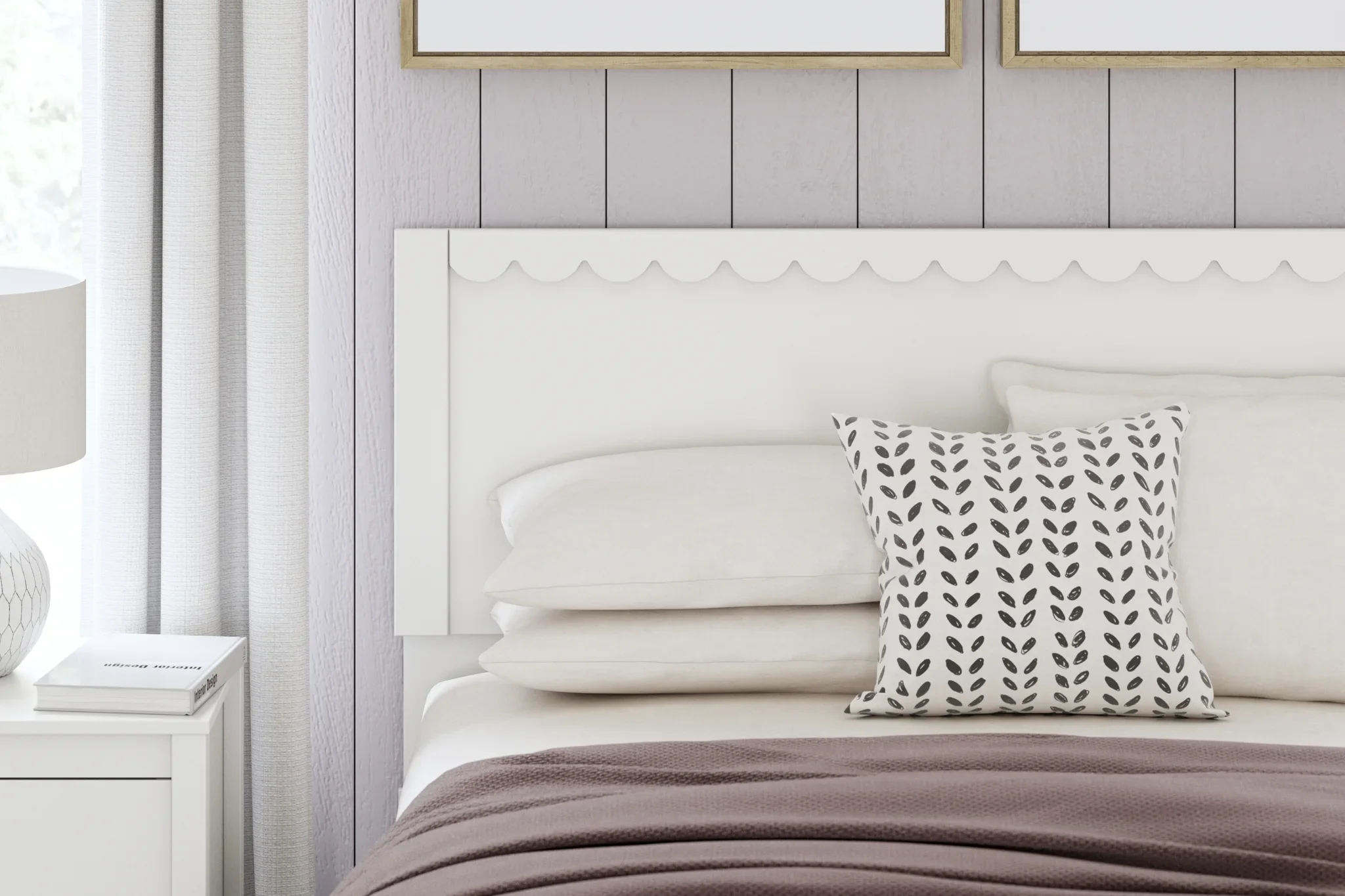 Hallityn - White - Full Panel Platform Bed - Image 3