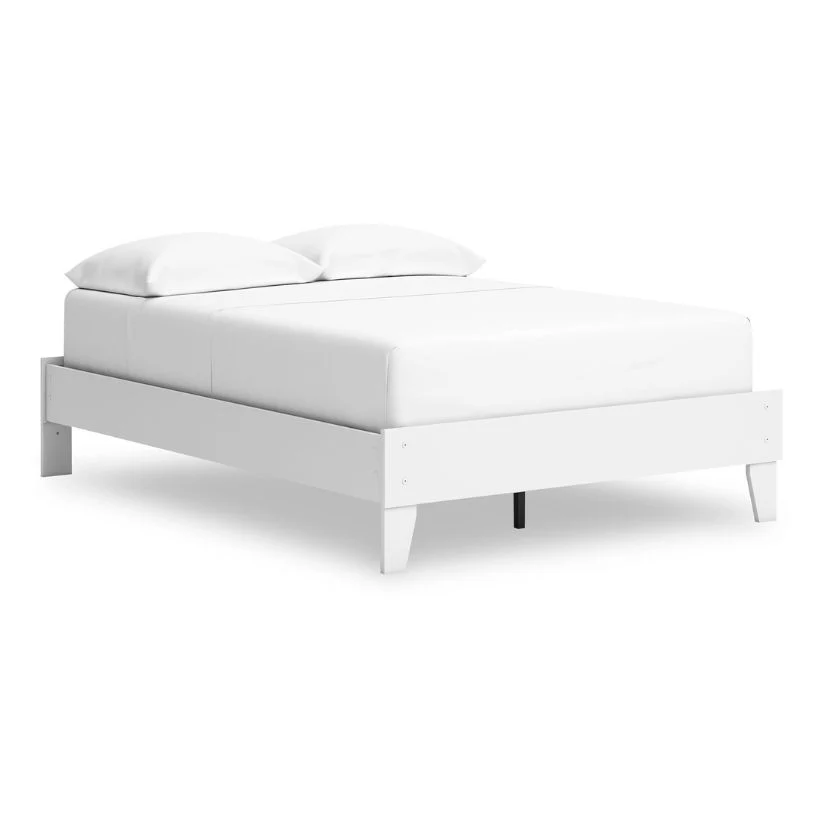 Hallityn - White - Full Platform Bed