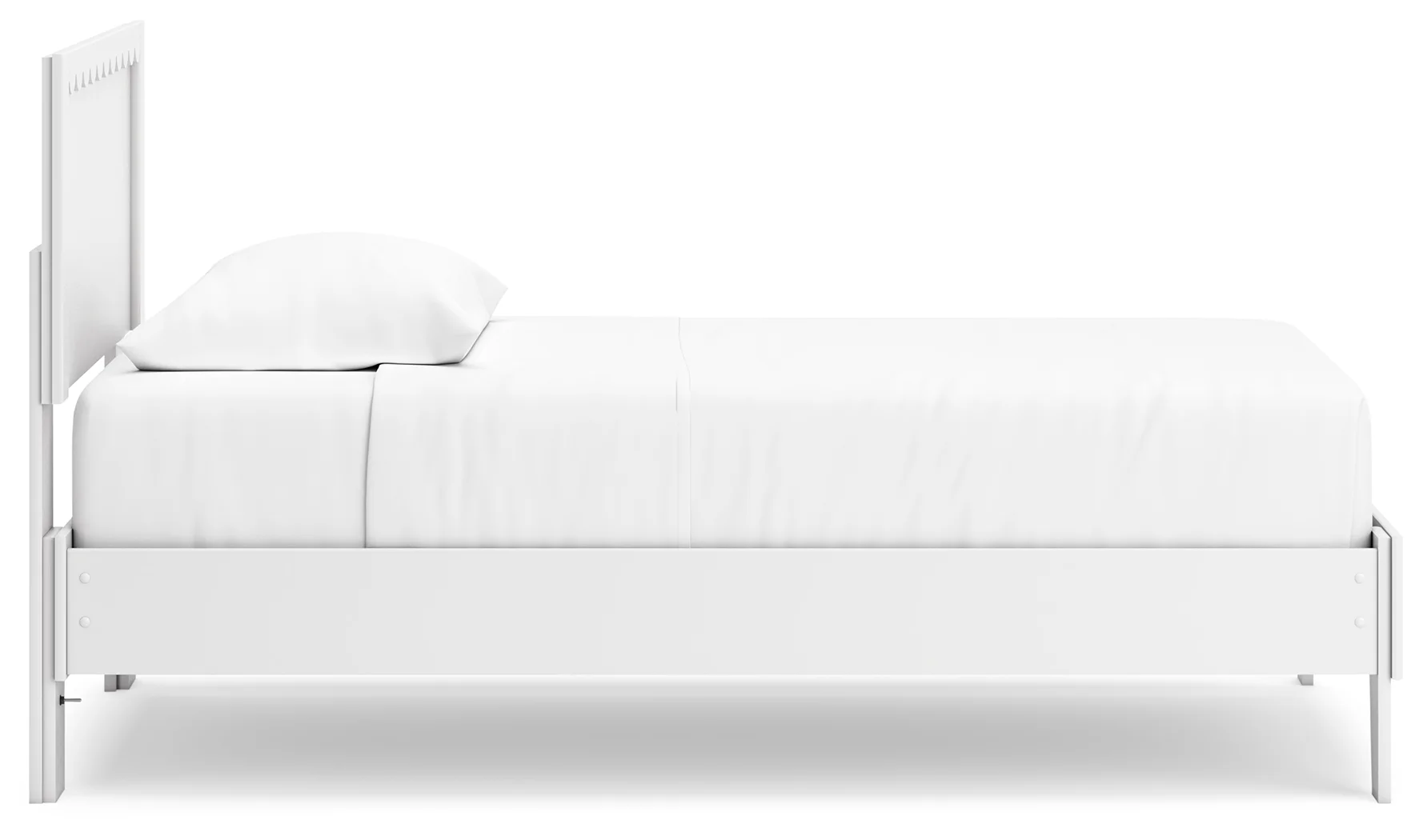 Hallityn - White - Twin Panel Platform Bed - Image 3