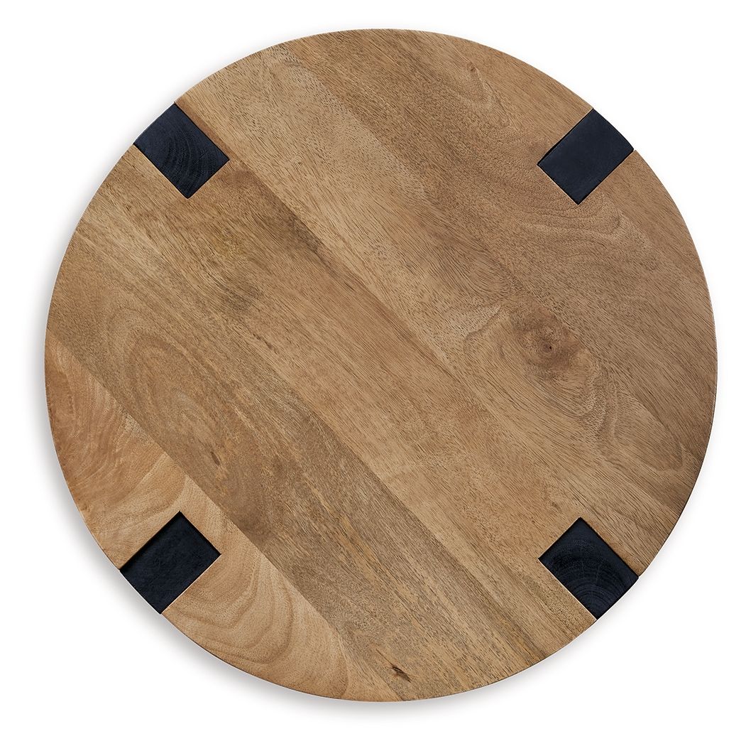 Hanneforth - Brown - Round End Table - Image 4