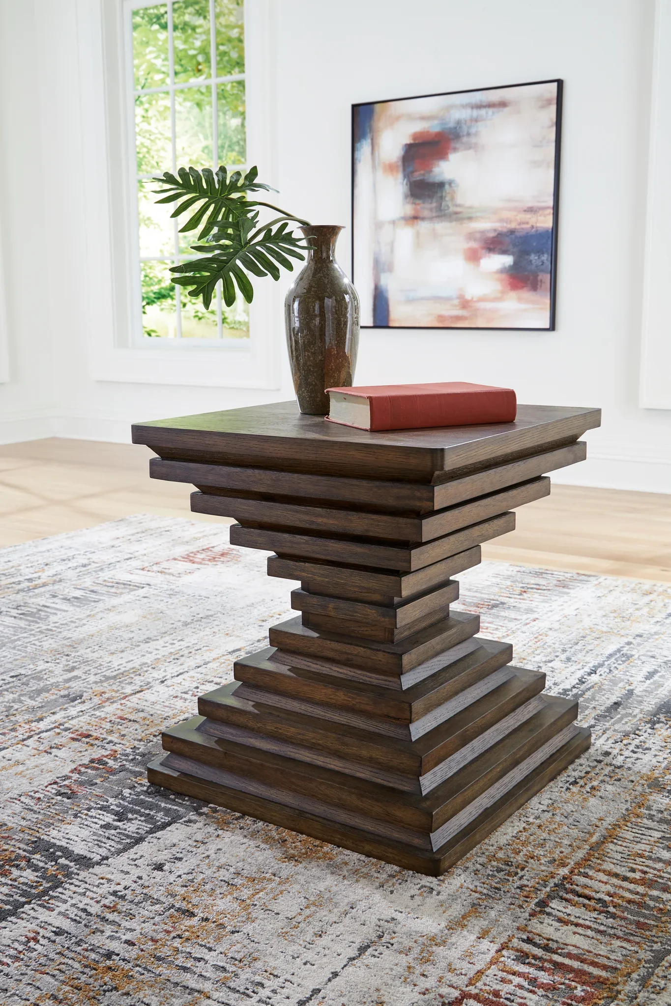Hannodream - Warm Brown - Square End Table - Image 2