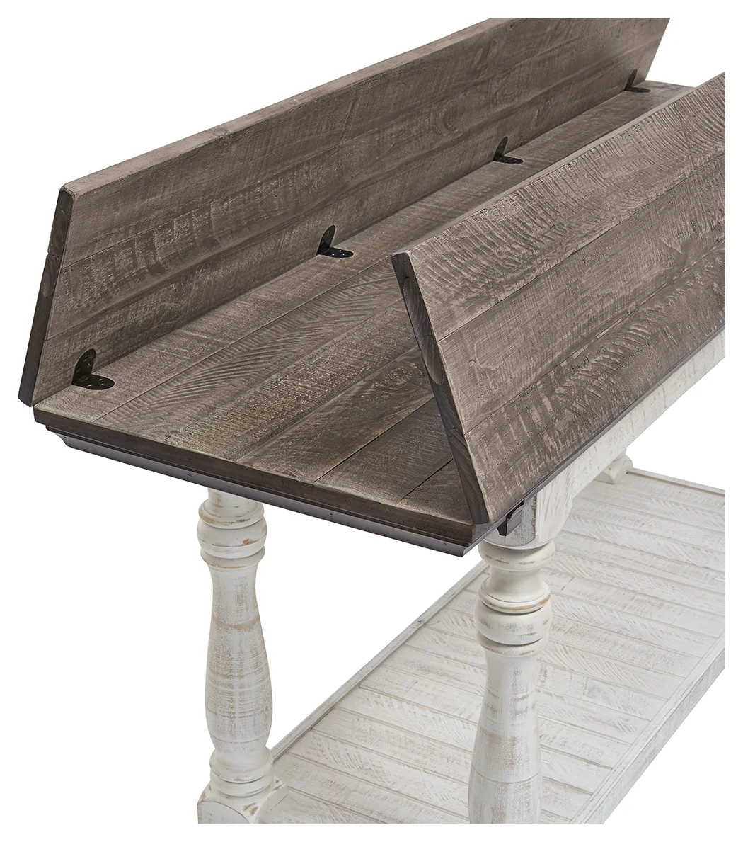 Havalance - Gray / White - Flip Top Sofa Table - Image 6