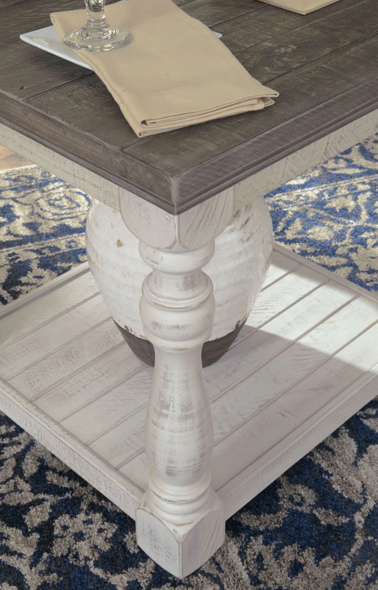 Havalance - Gray / White - Rectangular End Table - Image 3