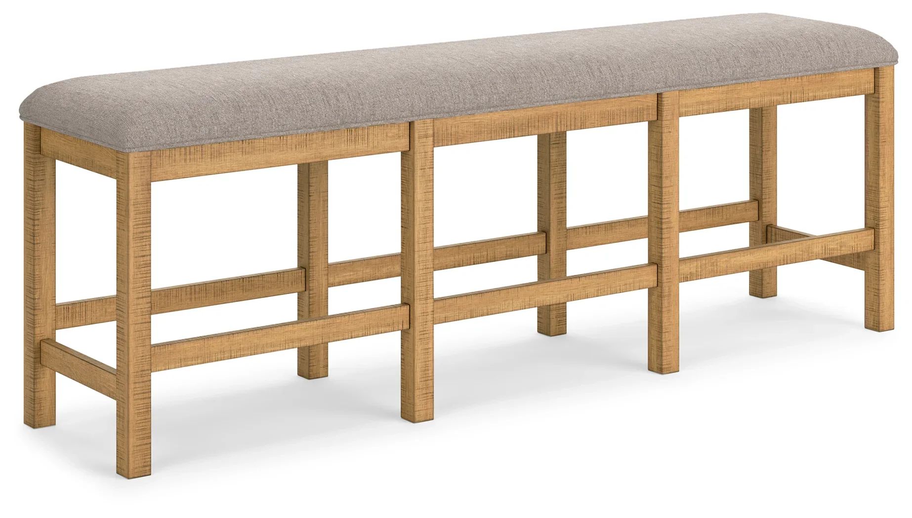Havonplane - Brown - 9 Pc. - Counter Extension Table, 6 Upholstered Barstools, Bench, Server - Image 10