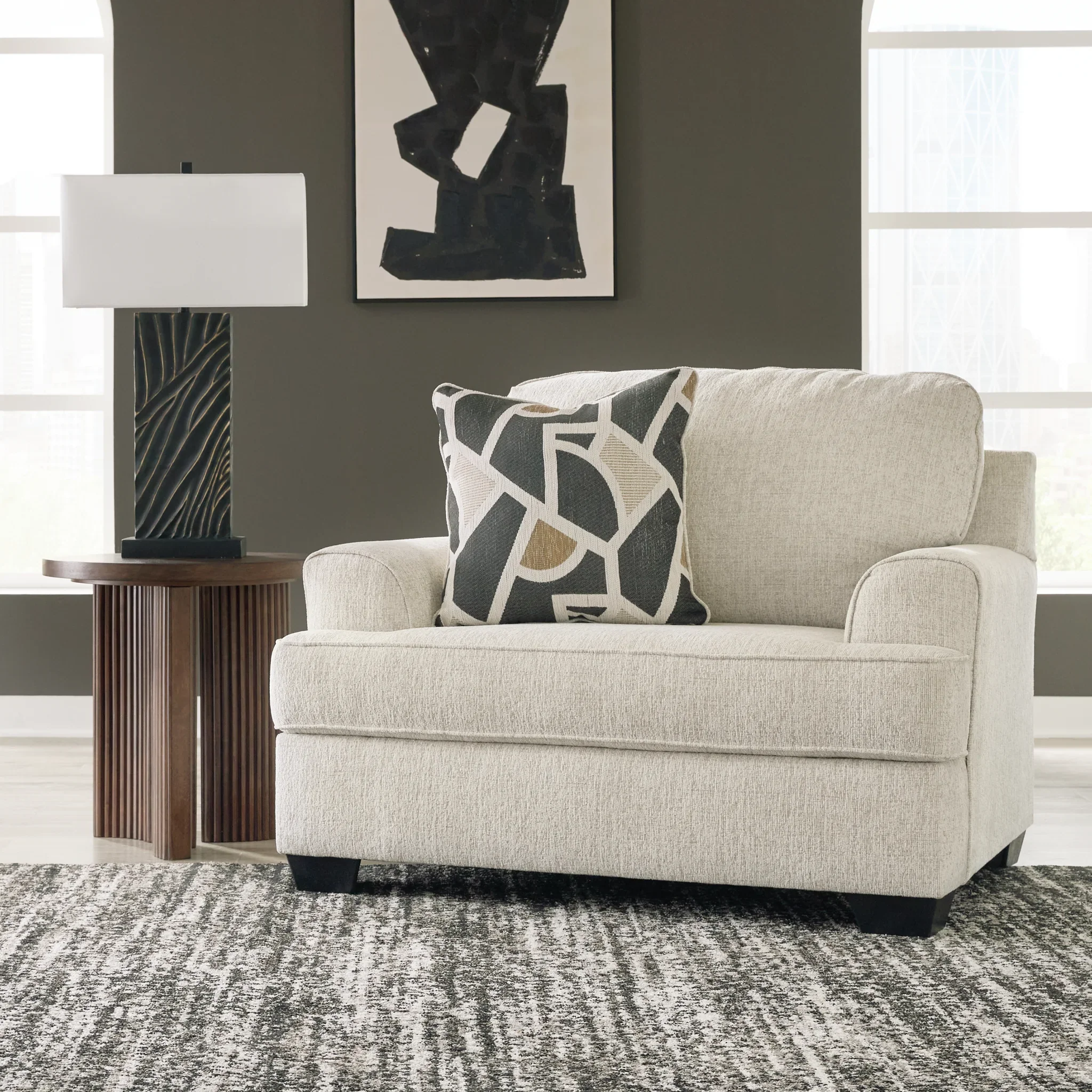 Heartcort - Quartz - 2 Pc. - Chair And A Half, Ottoman - Image 2