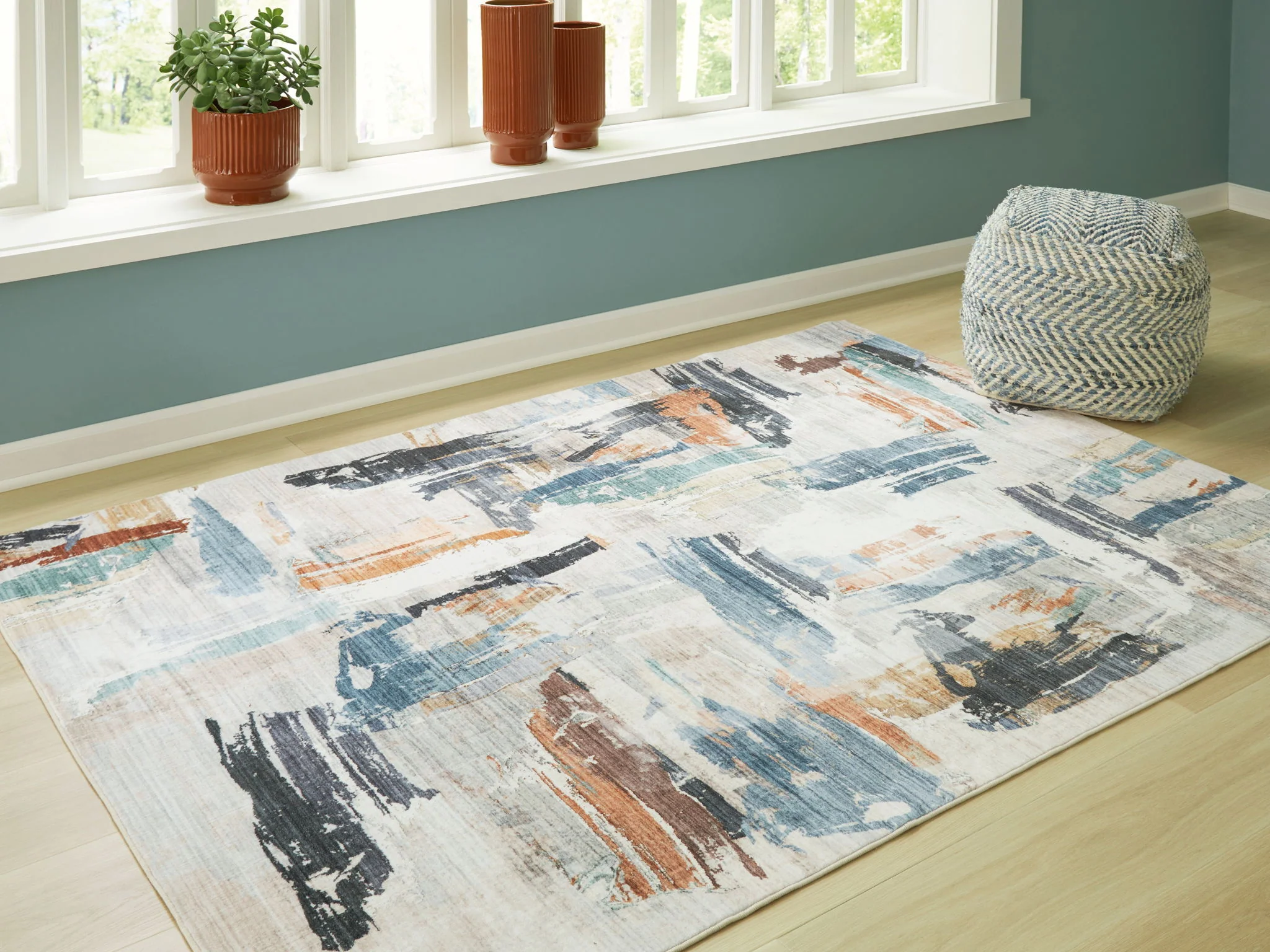 Hessland - Multi - Washable Large Rug - 8' x 10' - Image 2
