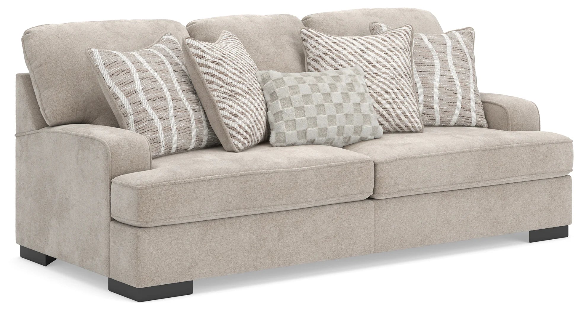 High Profile - Taupe - 4 Pc. - Sofa, Loveseat, Chair And A Half, Ottoman - Image 2
