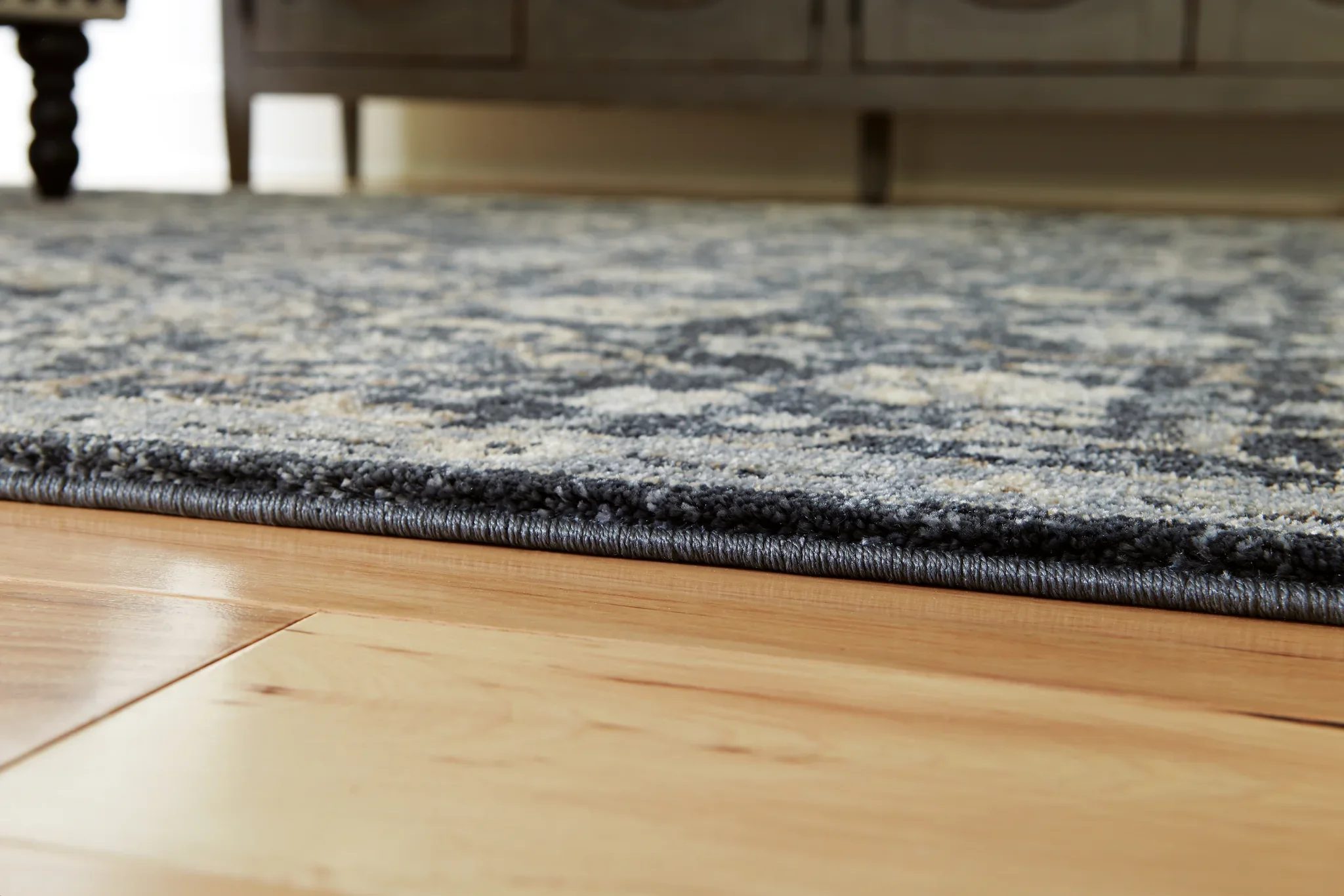 Hilcott - Blue / Cream / Brown - Large Rug - 8' x 10' - Image 3