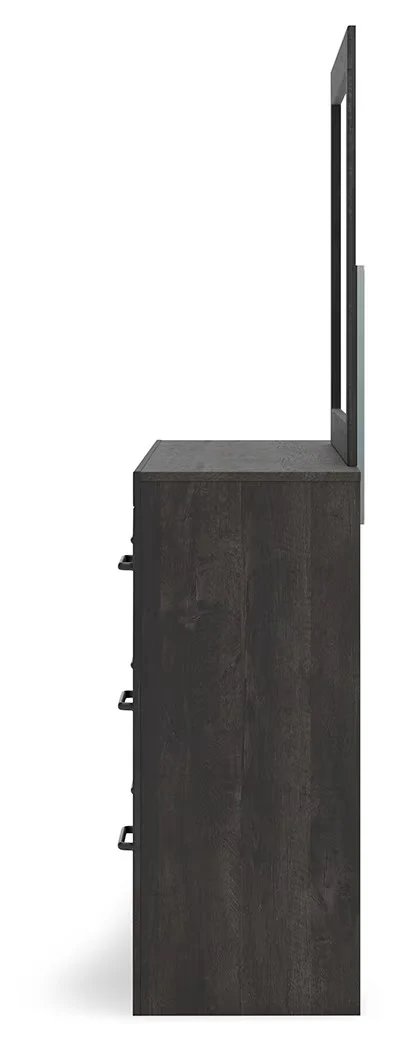 Hollivern - Dark Gray - Dresser And Mirror - Image 7