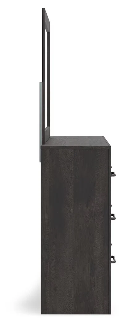 Hollivern - Dark Gray - Dresser And Mirror - Image 8