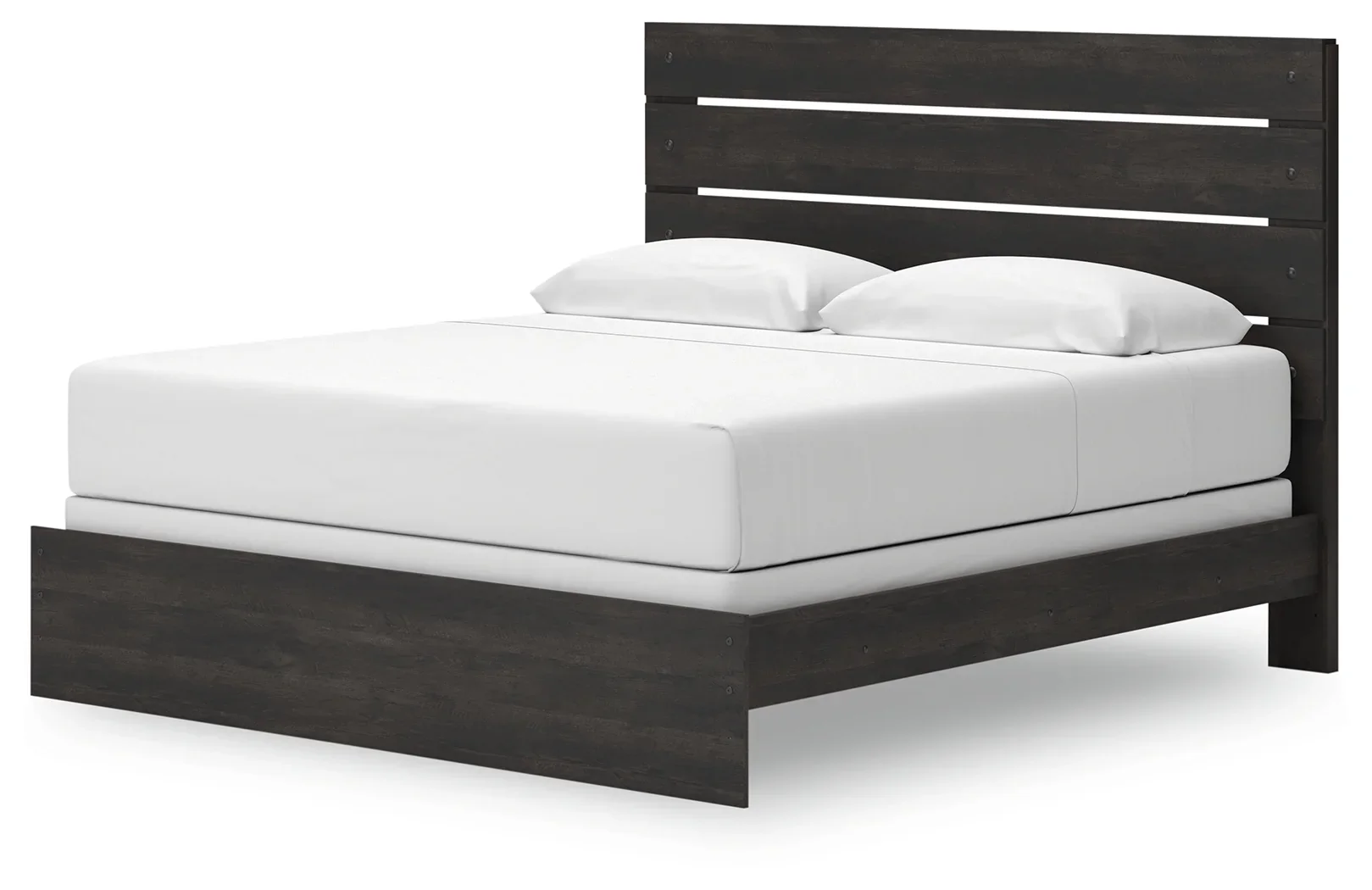 Hollivern - Dark Gray - King Panel Bed - Image 4
