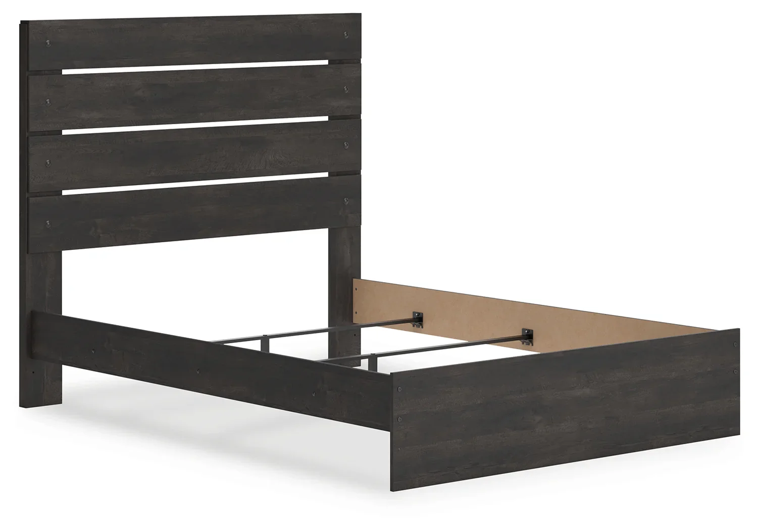 Hollivern - Dark Gray - Queen Panel Bed - Image 3