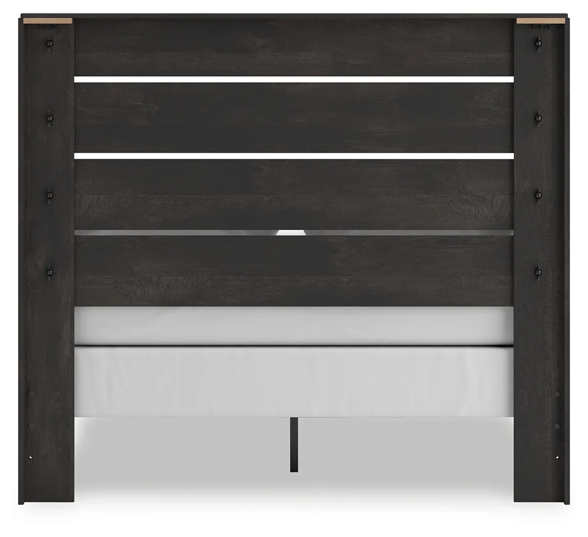 Hollivern - Dark Gray - Queen Panel Bed - Image 5