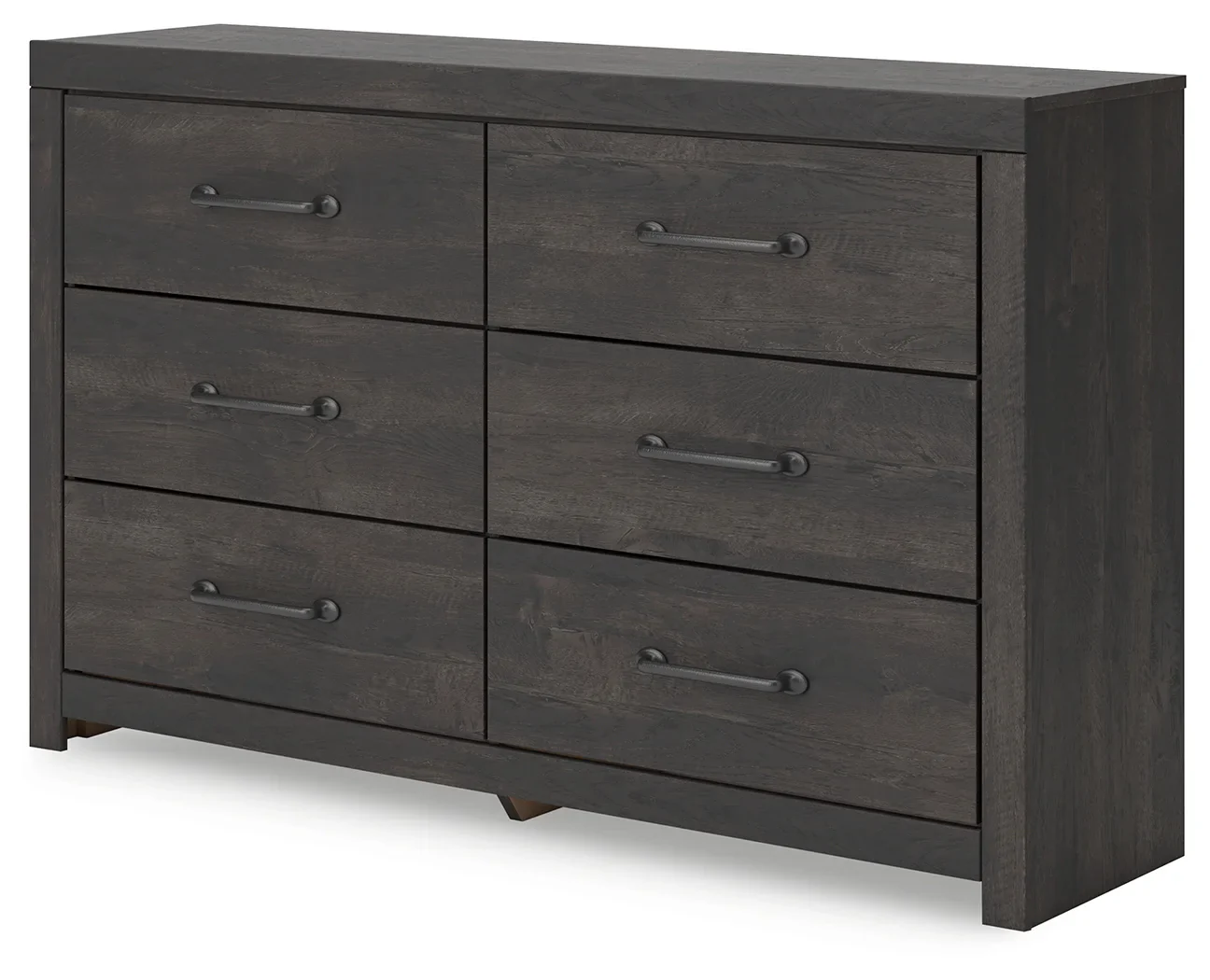 Hollivern - Dark Gray - Six Drawer Dresser - Image 3