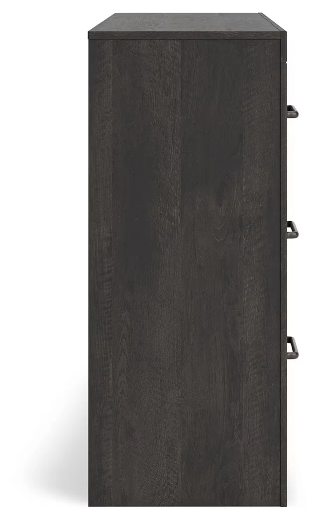 Hollivern - Dark Gray - Six Drawer Dresser - Image 8