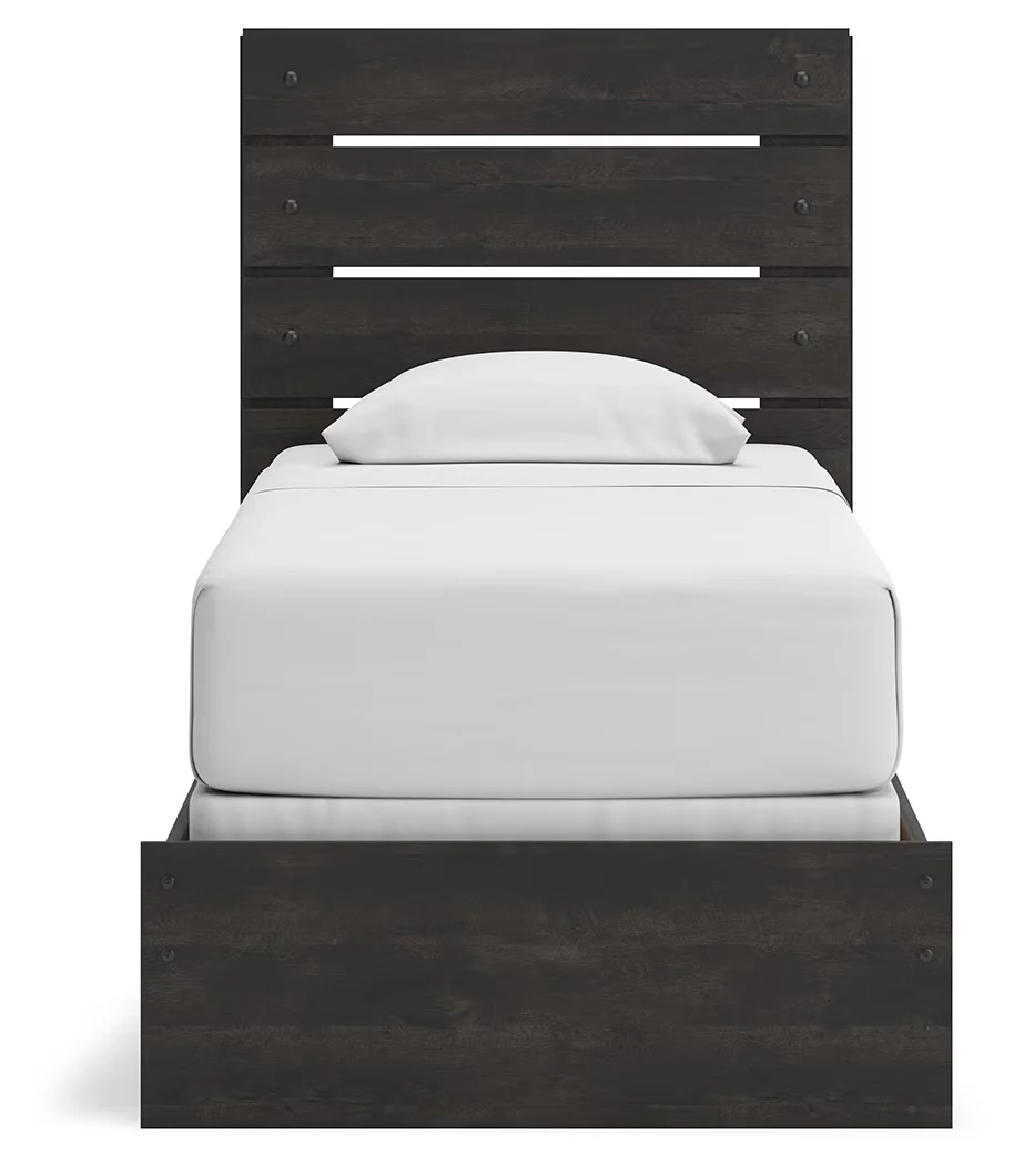 Hollivern - Dark Gray - Twin Panel Bed - Image 5